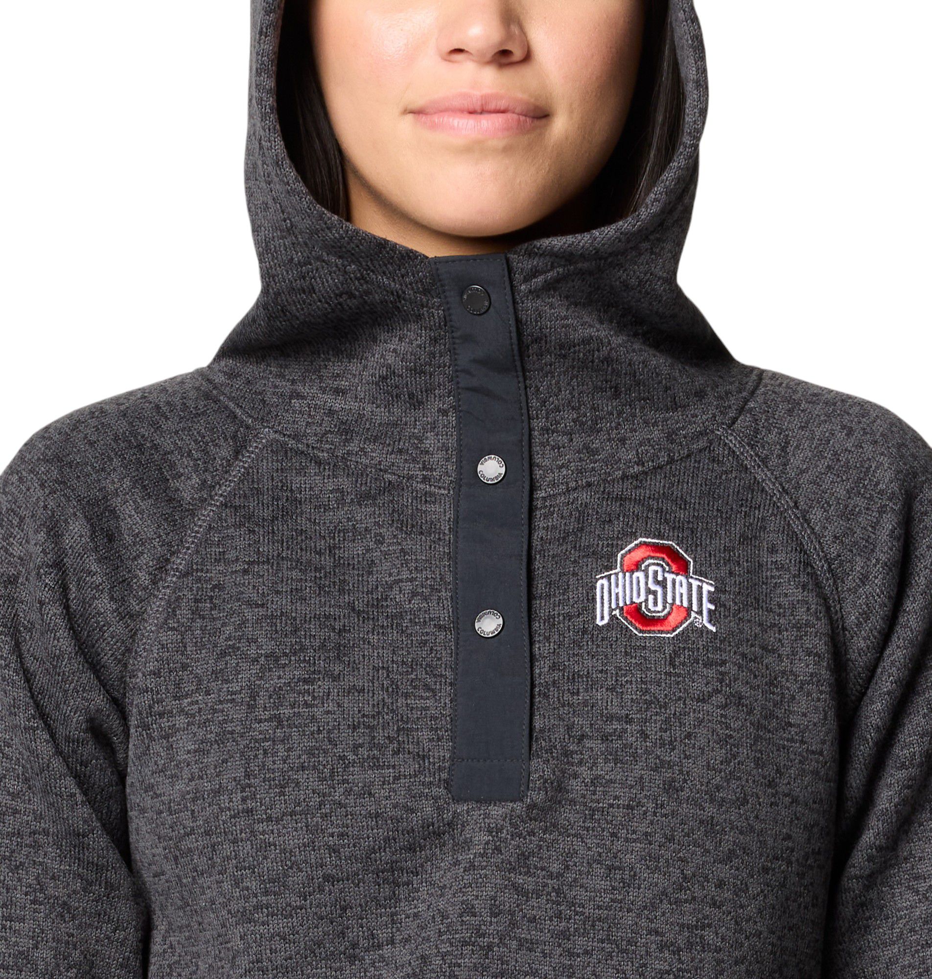 Columbia Women's Ohio State Buckeyes Black Sweater Weather 1/2 Zip Pullover product image