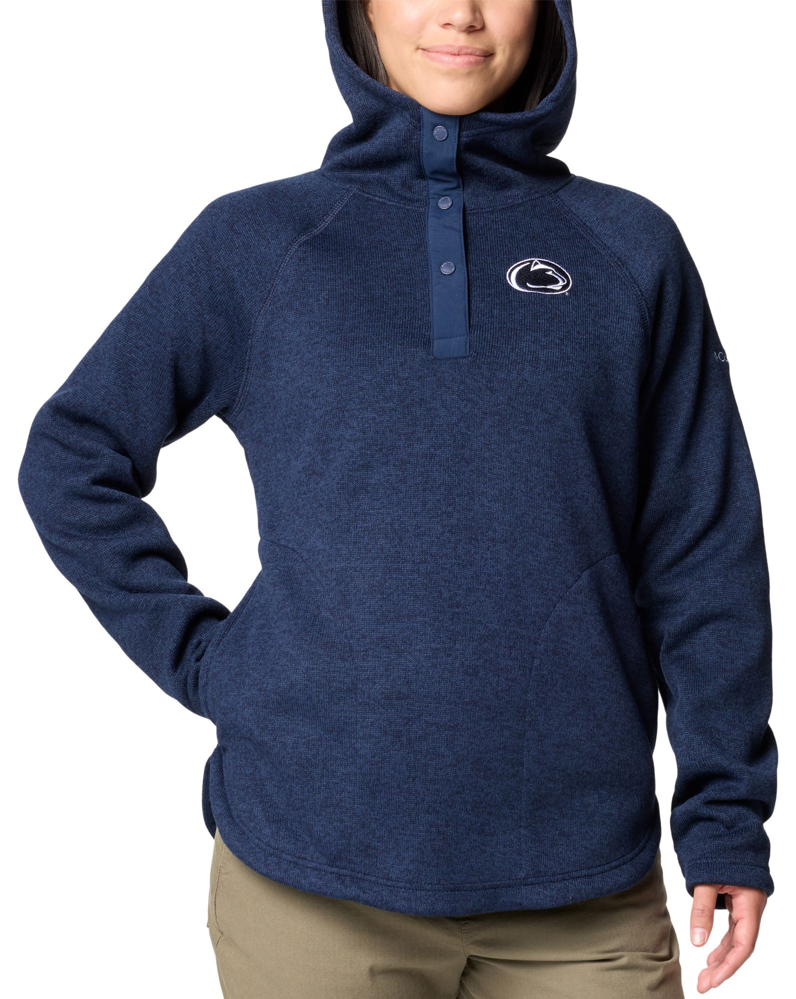 Columbia Women's Penn State Nittany Lions Collegiate Navy Sweater Weather 1/2 Zip Pullover product image