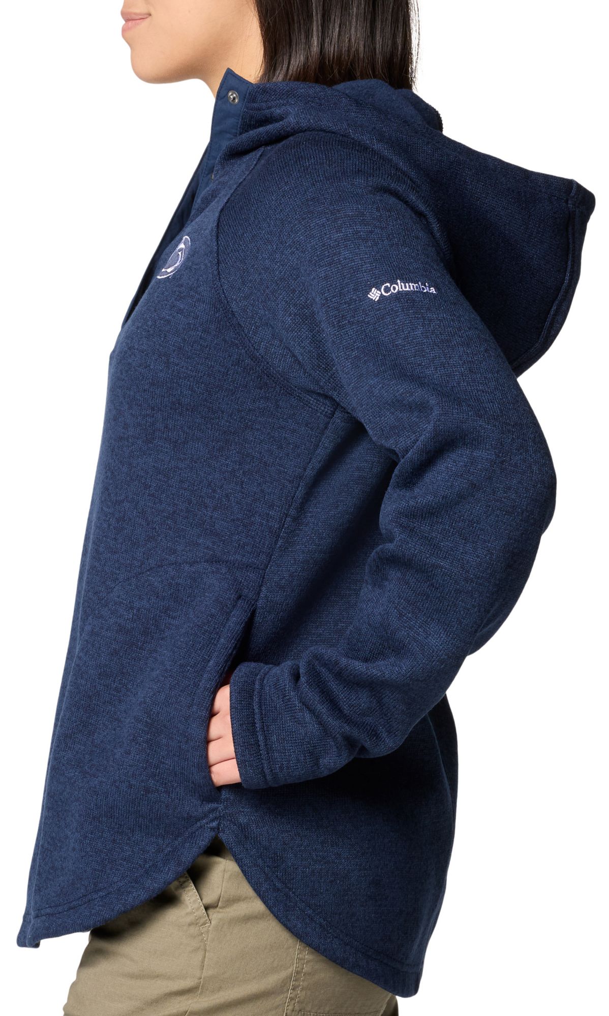 Columbia Women's Penn State Nittany Lions Collegiate Navy Sweater Weather 1/2 Zip Pullover product image