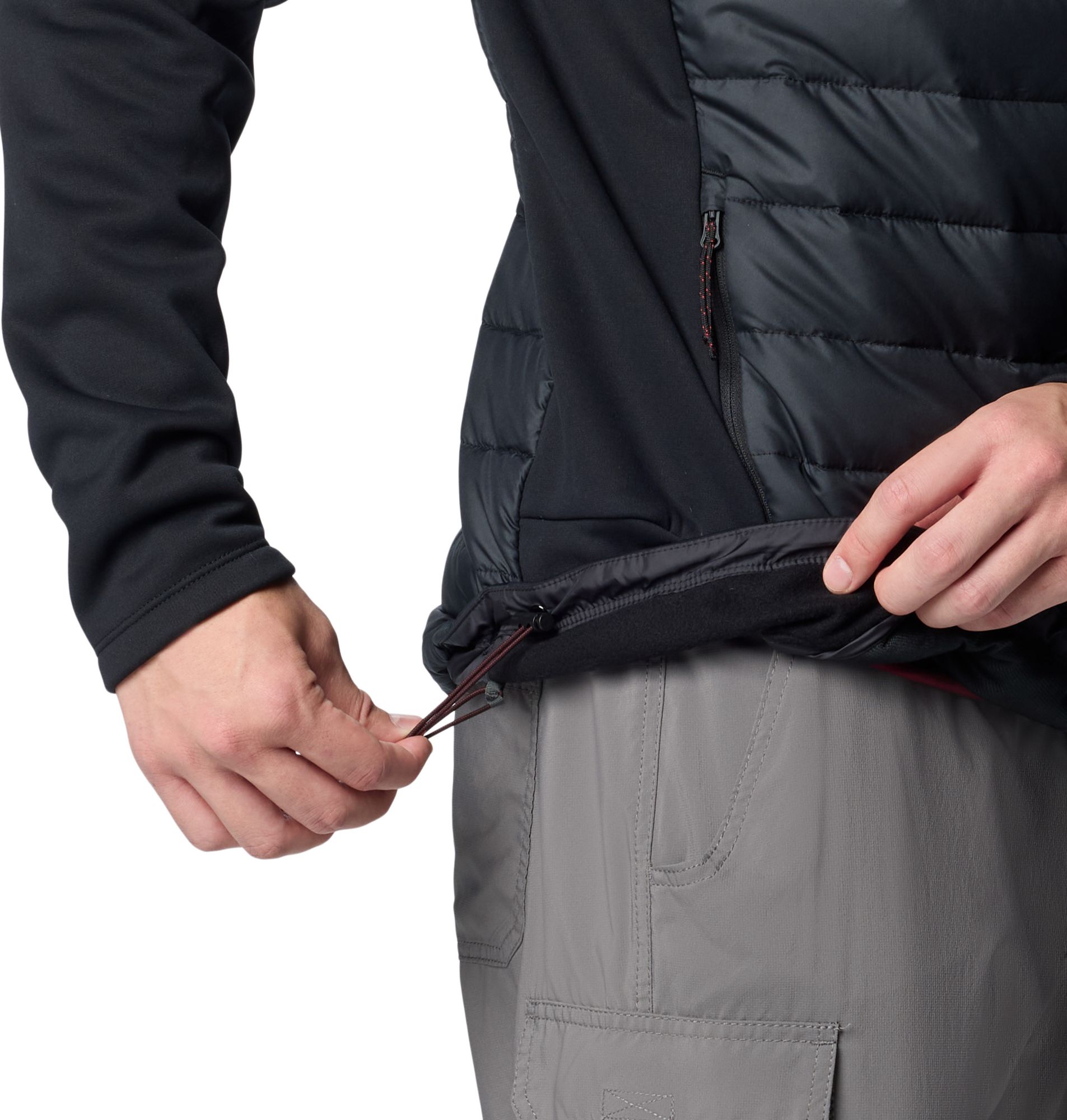 Columbia Men's CLG Out-Shield Wisconsin Badgers Black Hybrid Hoodie product image