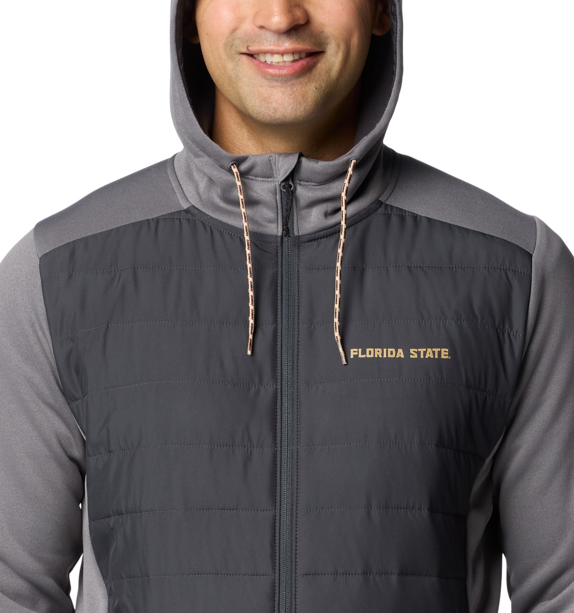 Columbia Men's Florida State Seminoles City Grey Hybrid Full-Zip Jacket product image