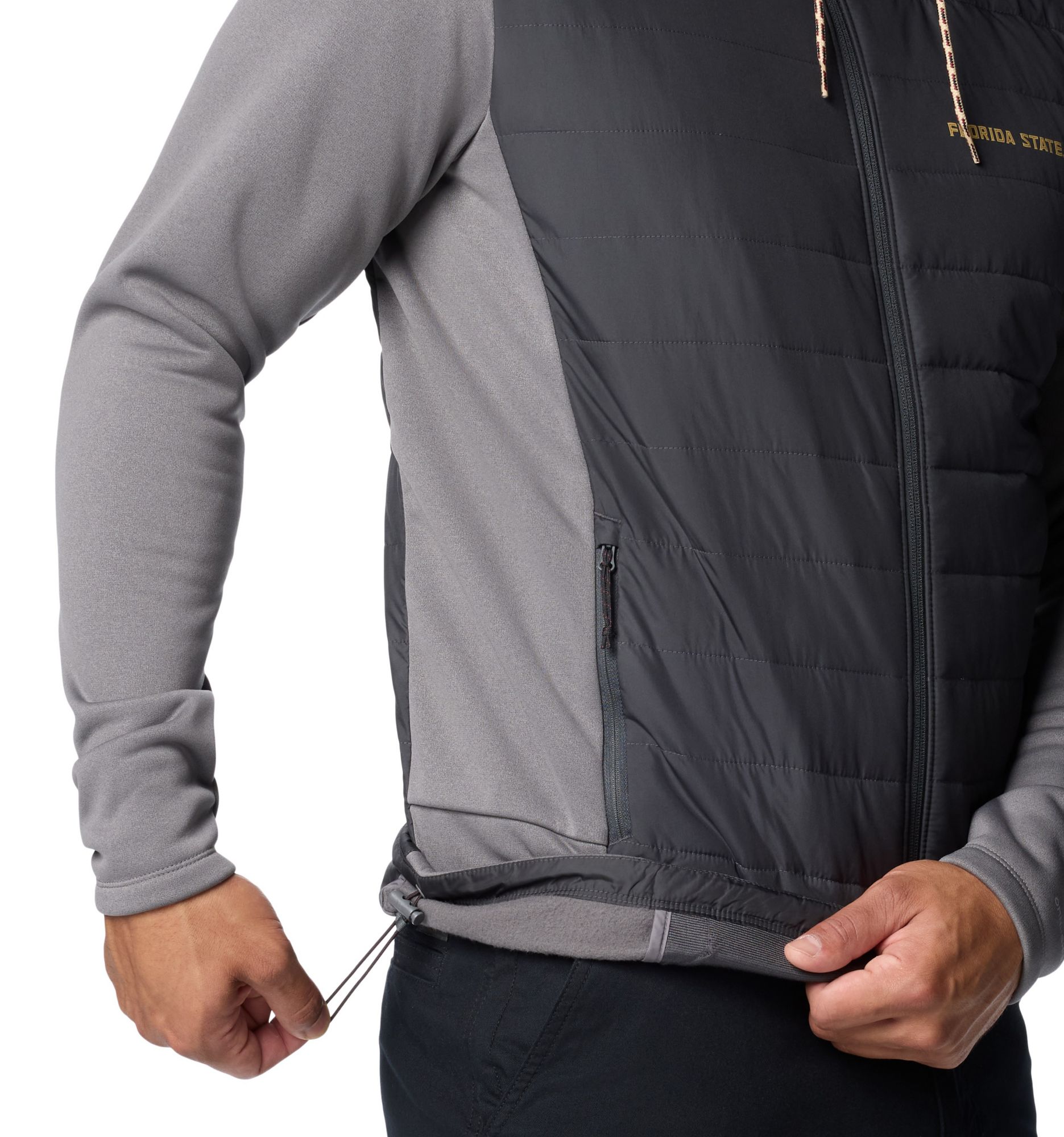 Columbia Men's Florida State Seminoles City Grey Hybrid Full-Zip Jacket product image