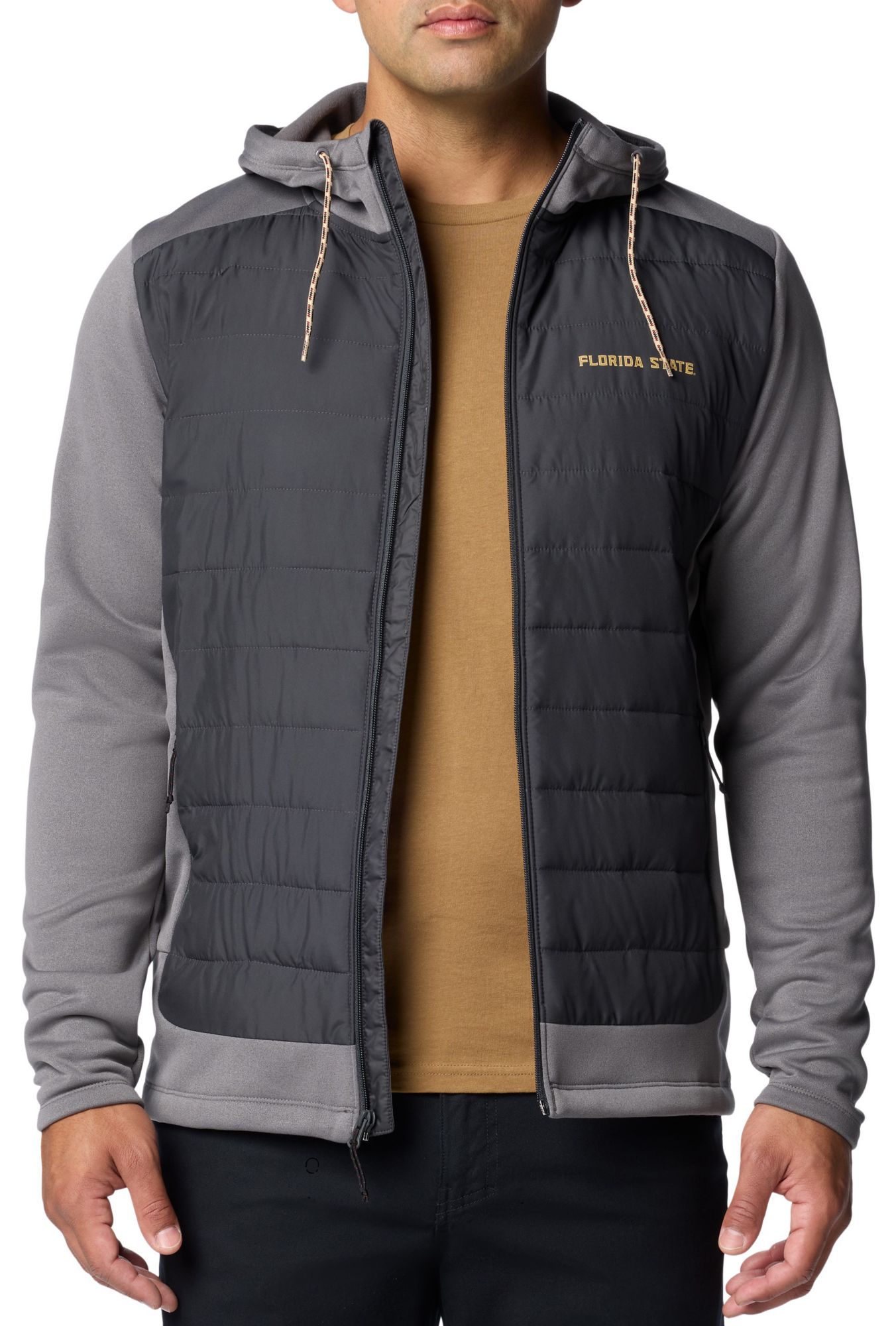 Columbia Men's Florida State Seminoles City Grey Hybrid Full-Zip Jacket product image