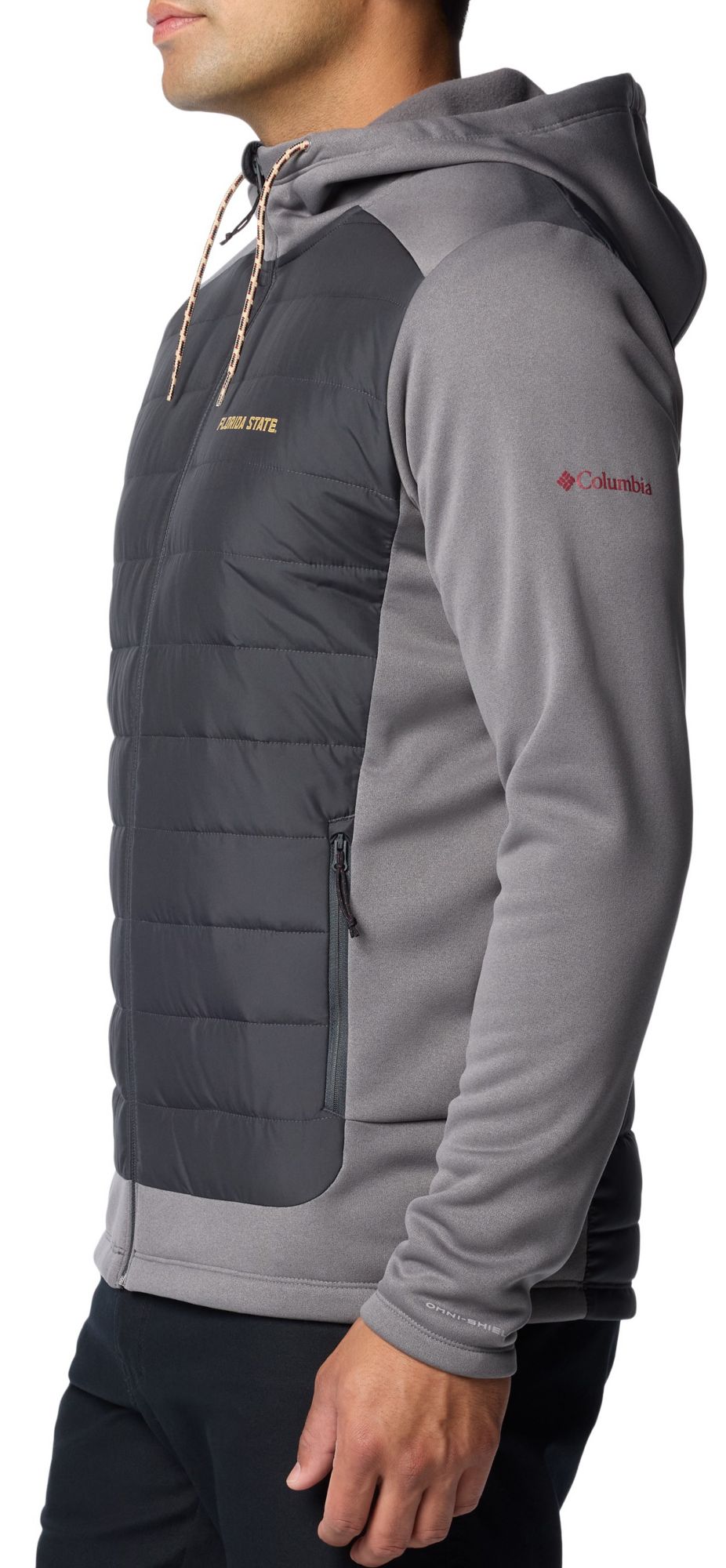 Columbia Men's Florida State Seminoles City Grey Hybrid Full-Zip Jacket product image