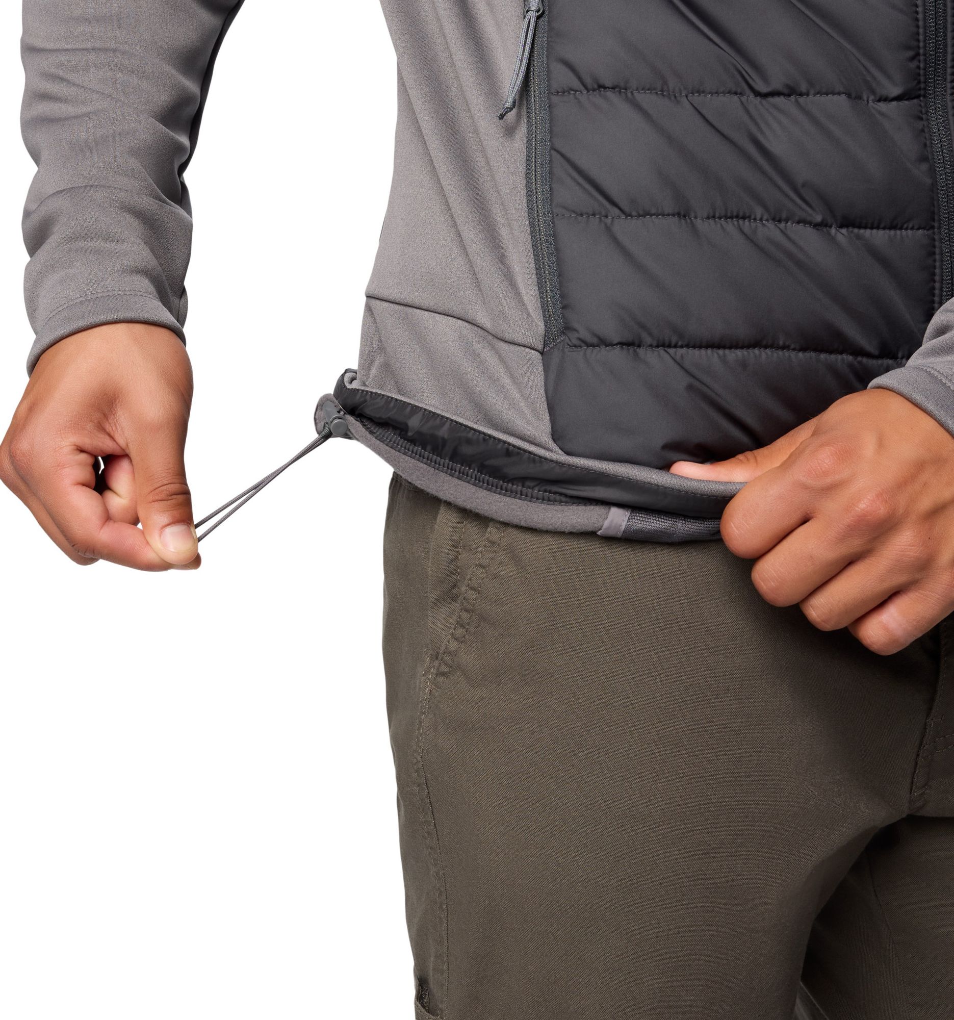 Columbia Men's LSU Tigers City Grey Hybrid Full-Zip Jacket product image