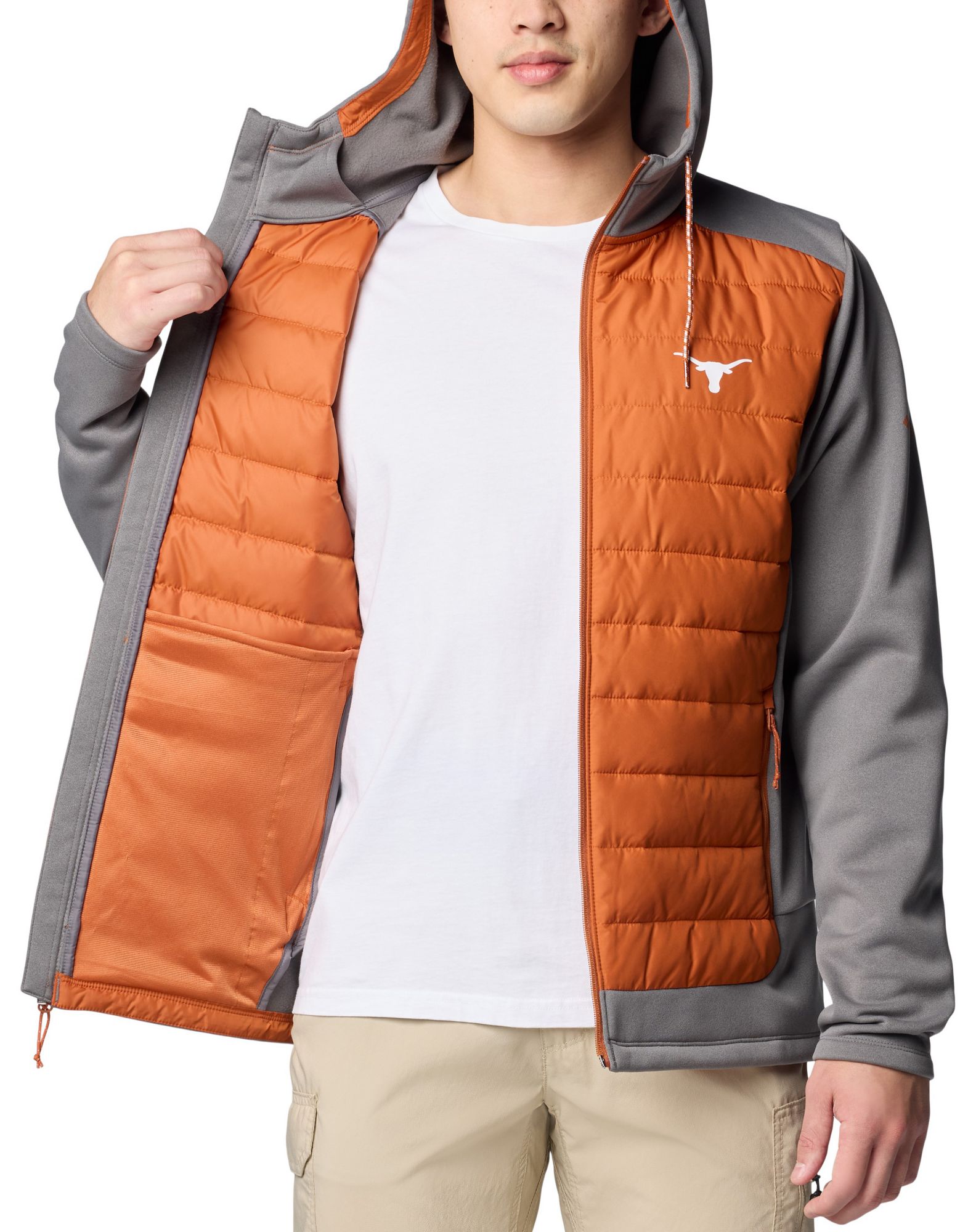 Columbia Men's Texas Longhorns City Grey Hybrid Full-Zip Jacket product image
