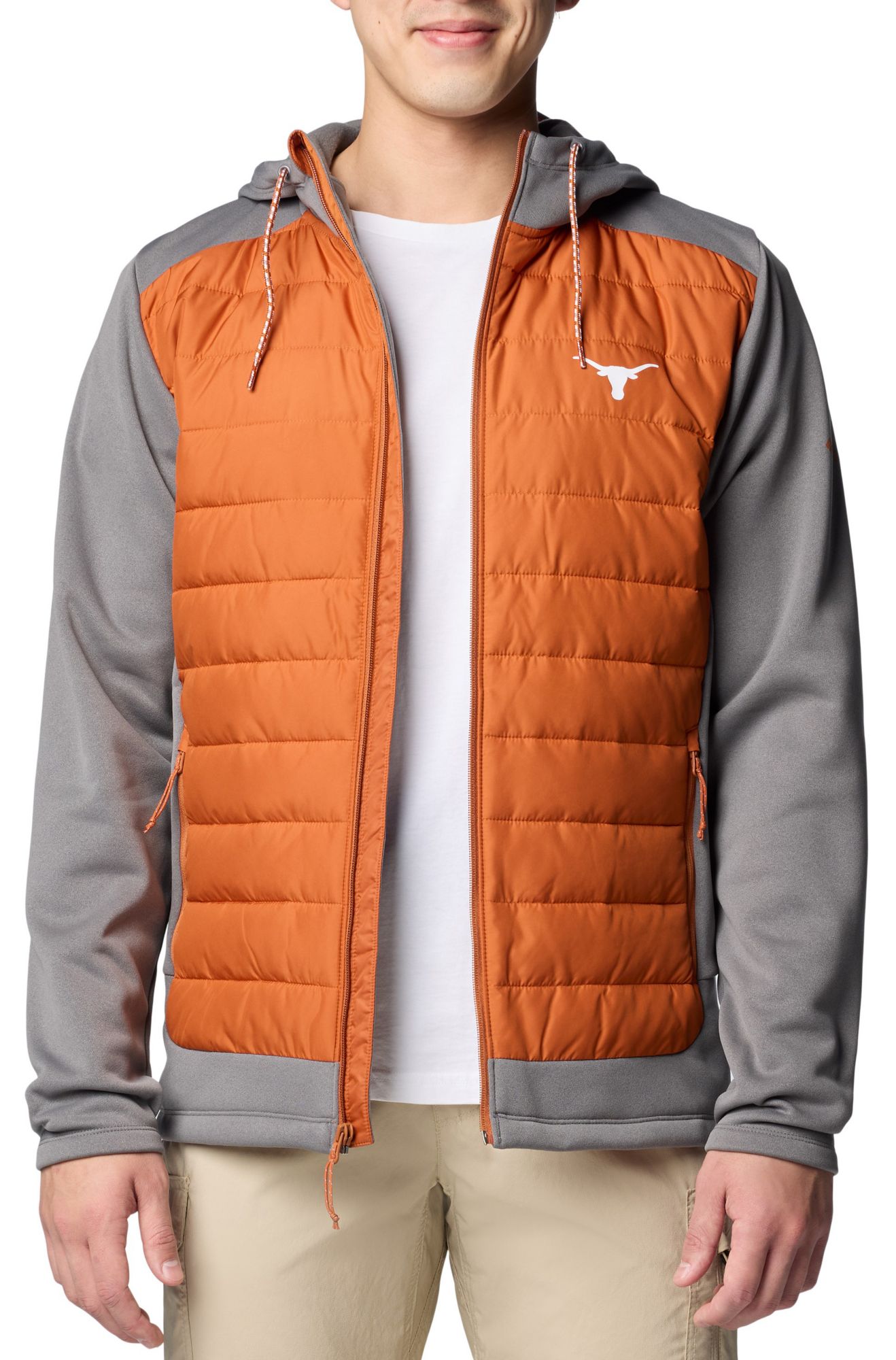 Columbia Men's Texas Longhorns City Grey Hybrid Full-Zip Jacket product image