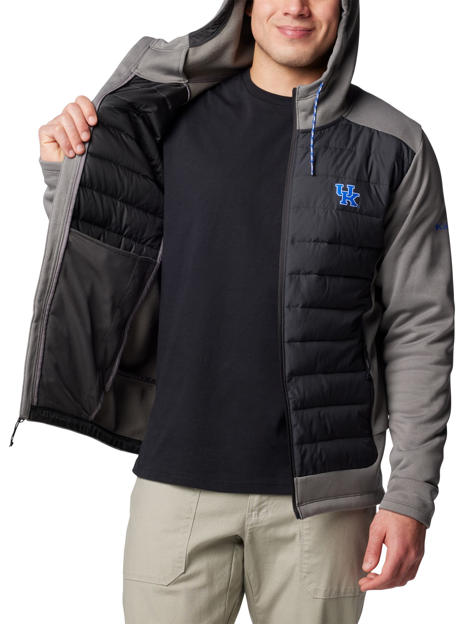 Columbia Men's Kentucky Wildcats City Grey Hybrid Full-Zip Jacket product image