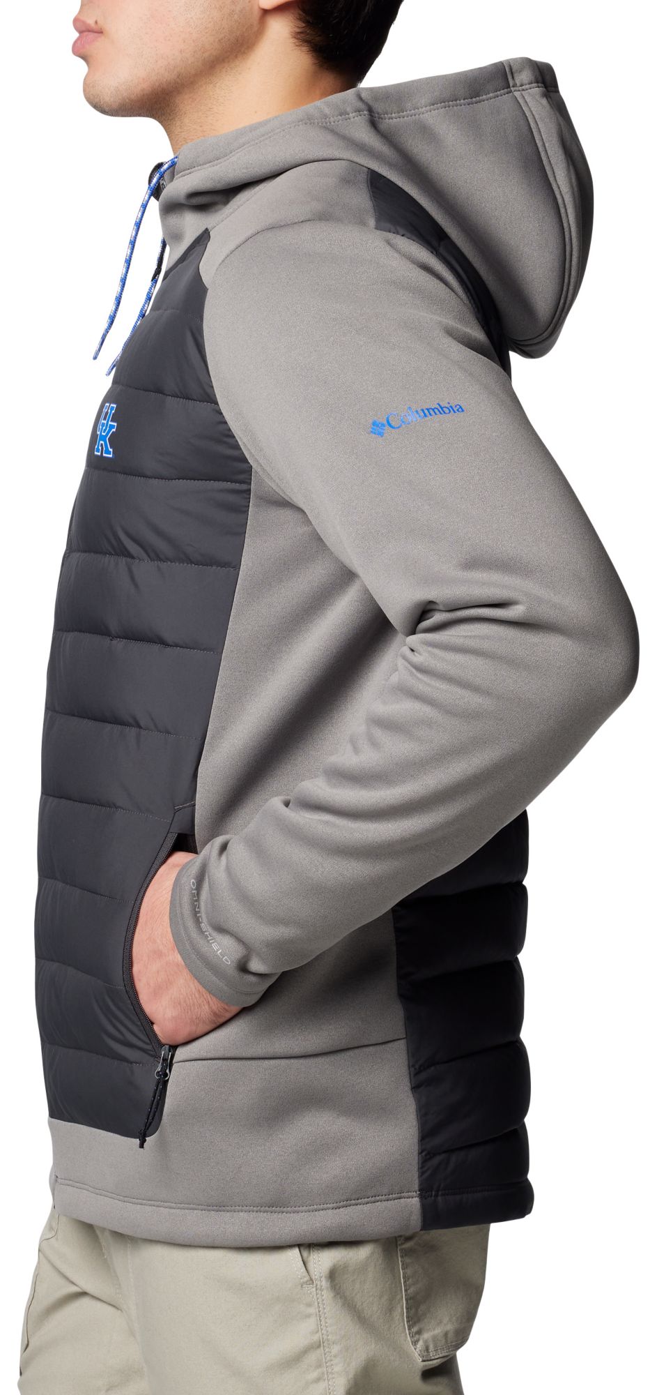 Columbia Men's Kentucky Wildcats City Grey Hybrid Full-Zip Jacket product image