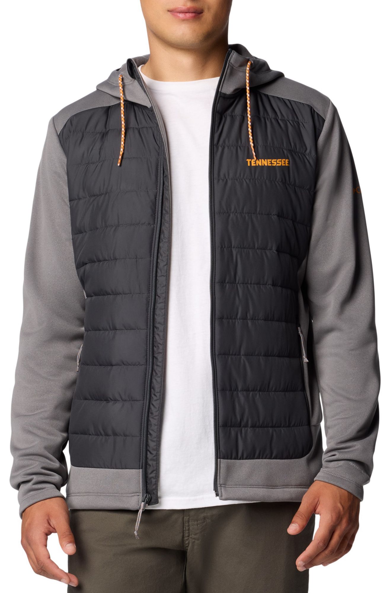 Columbia Men's Tennessee Volunteers City Grey Hybrid Full-Zip Jacket product image