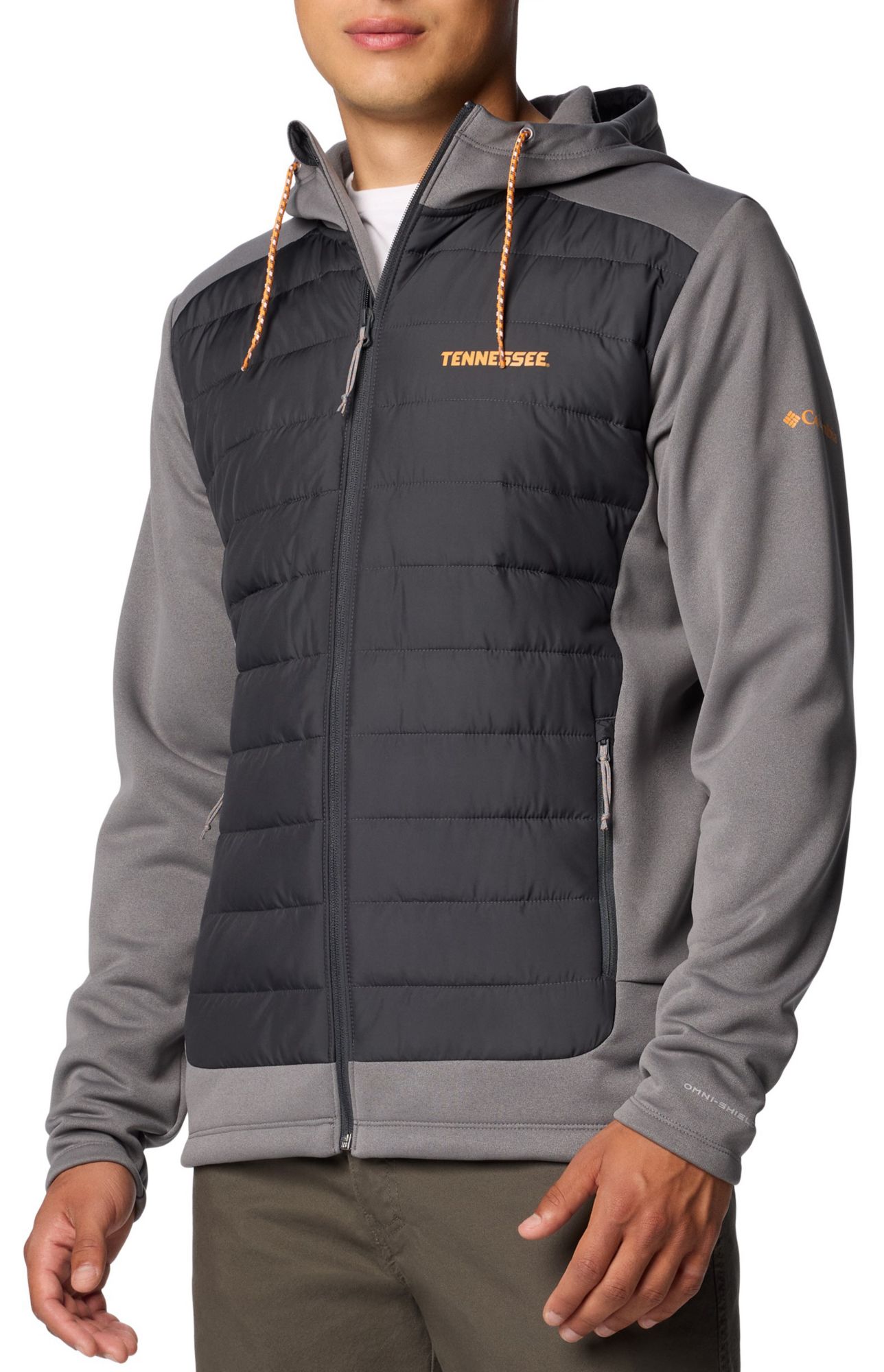 Columbia Men's Tennessee Volunteers City Grey Hybrid Full-Zip Jacket product image