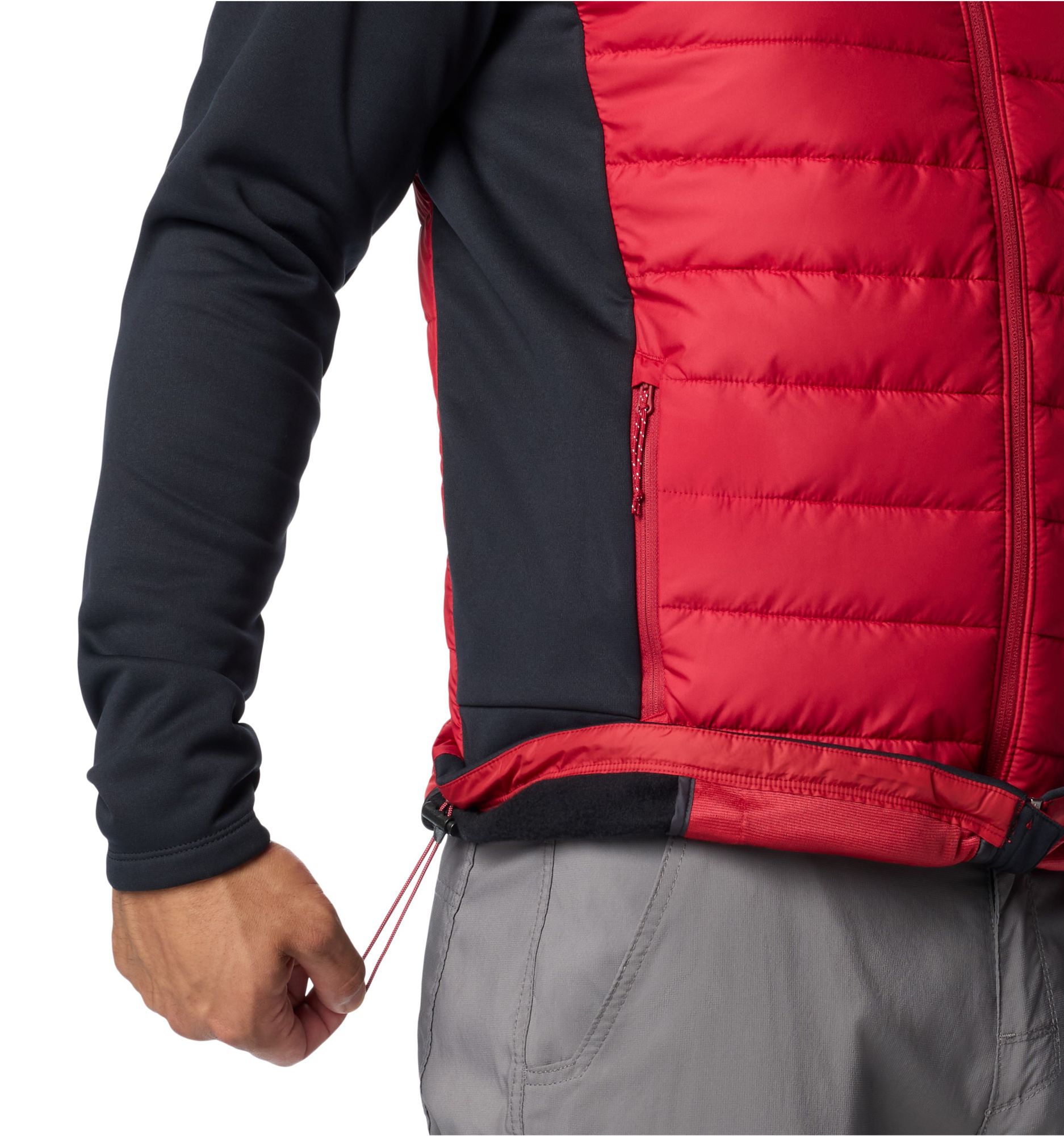 Columbia Men's Arkansas Razorbacks Black Hybrid Full-Zip Jacket product image