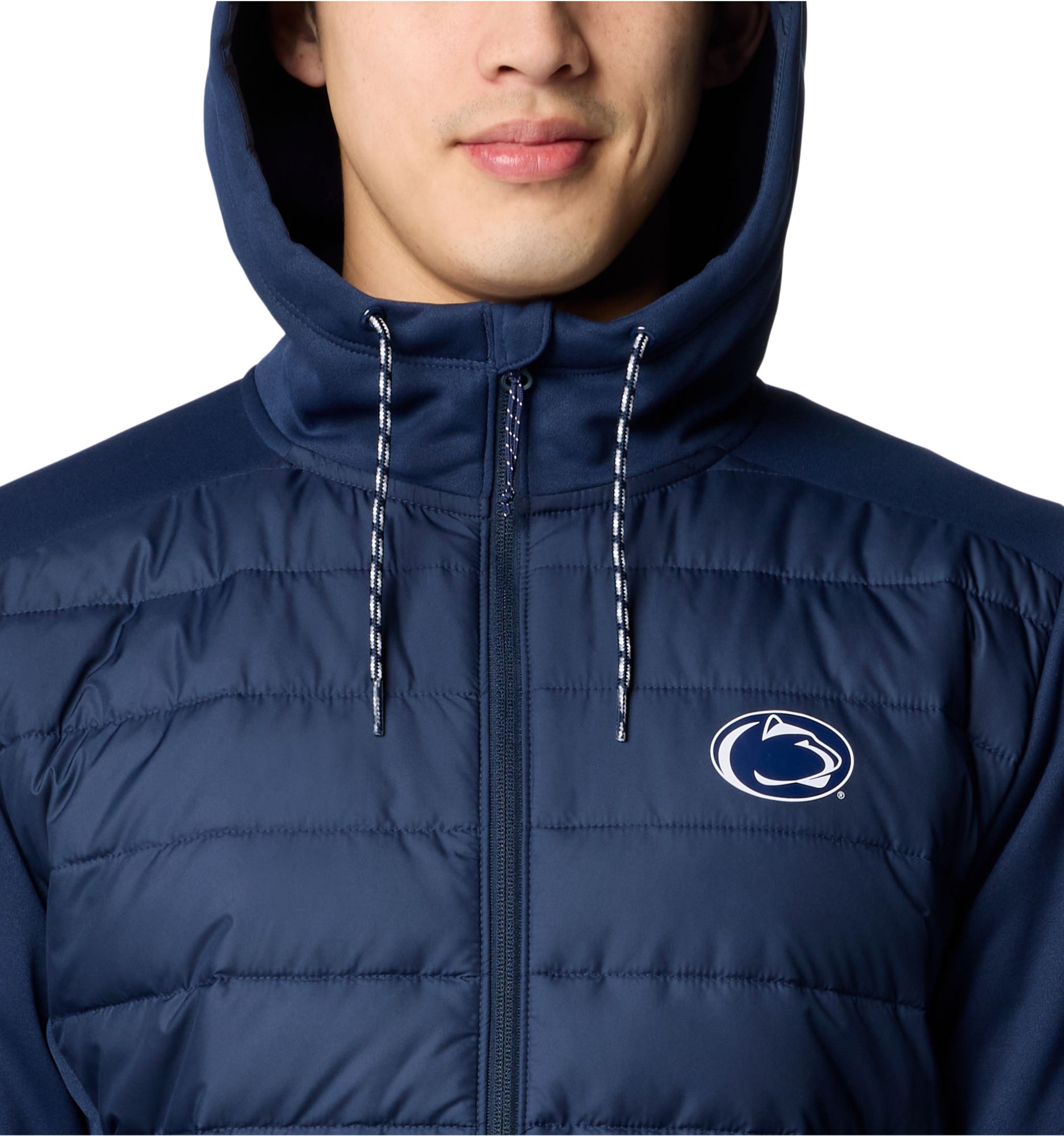 Columbia Men's Penn State Nittany Lions Collegiate Navy Hybrid Full-Zip Jacket product image