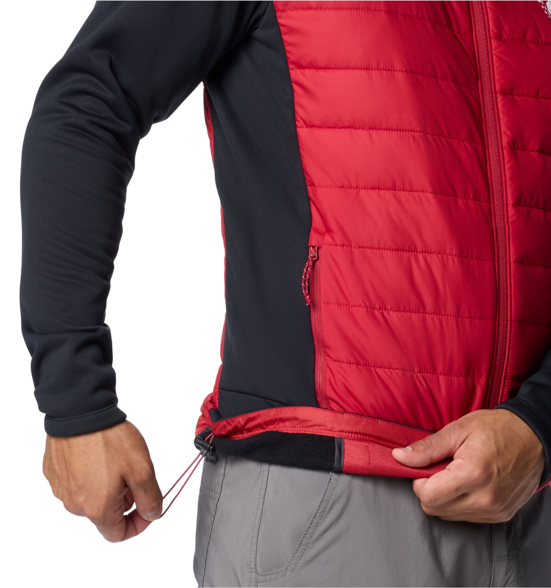 Columbia Men's Oklahoma Sooners Black Hybrid Full-Zip Jacket product image