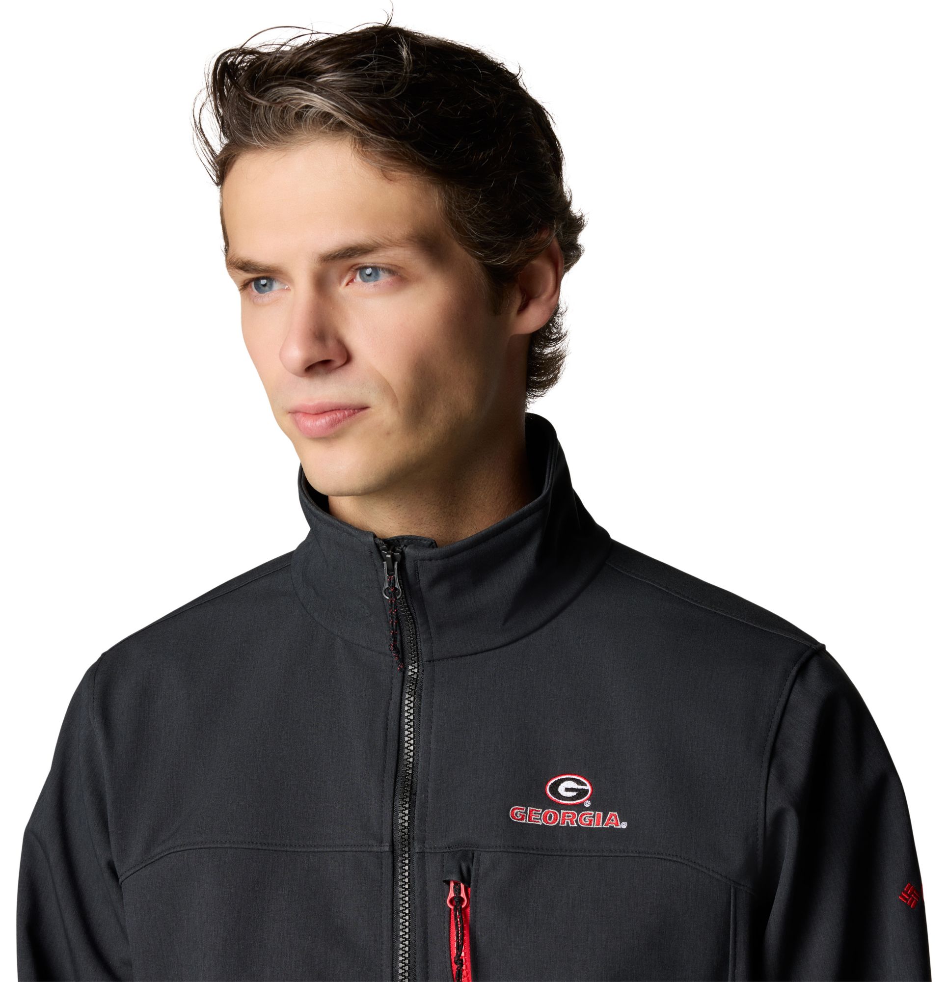Columbia Men's Georgia Bulldogs Black Ascender III Full-Zip Jacket product image