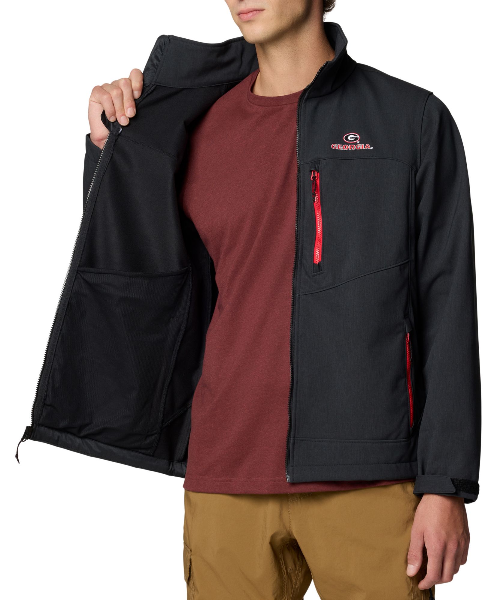 Columbia Men's Georgia Bulldogs Black Ascender III Full-Zip Jacket product image