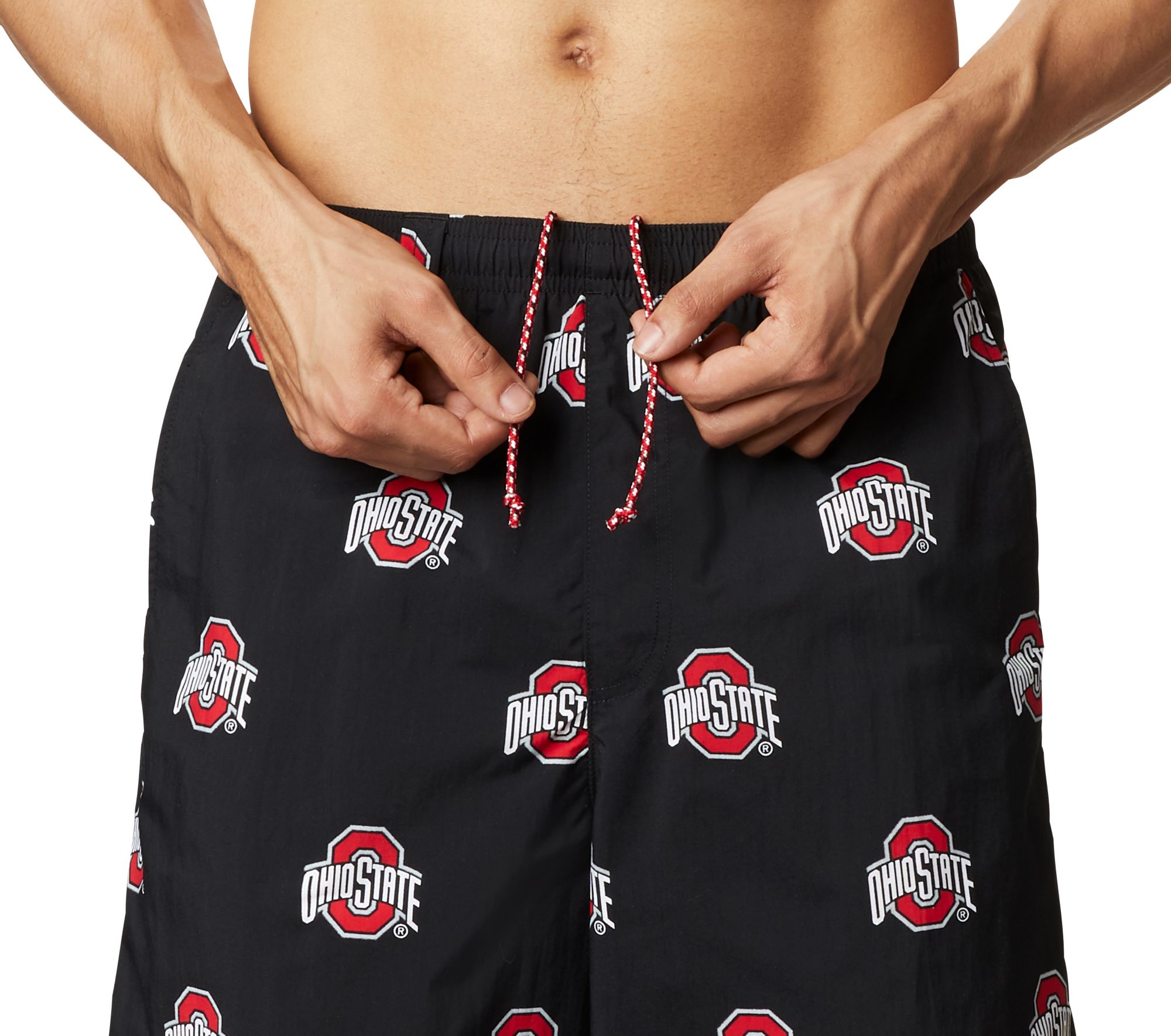 Columbia Men's Ohio State Buckeyes Black Backcast III Printed Performance Shorts product image
