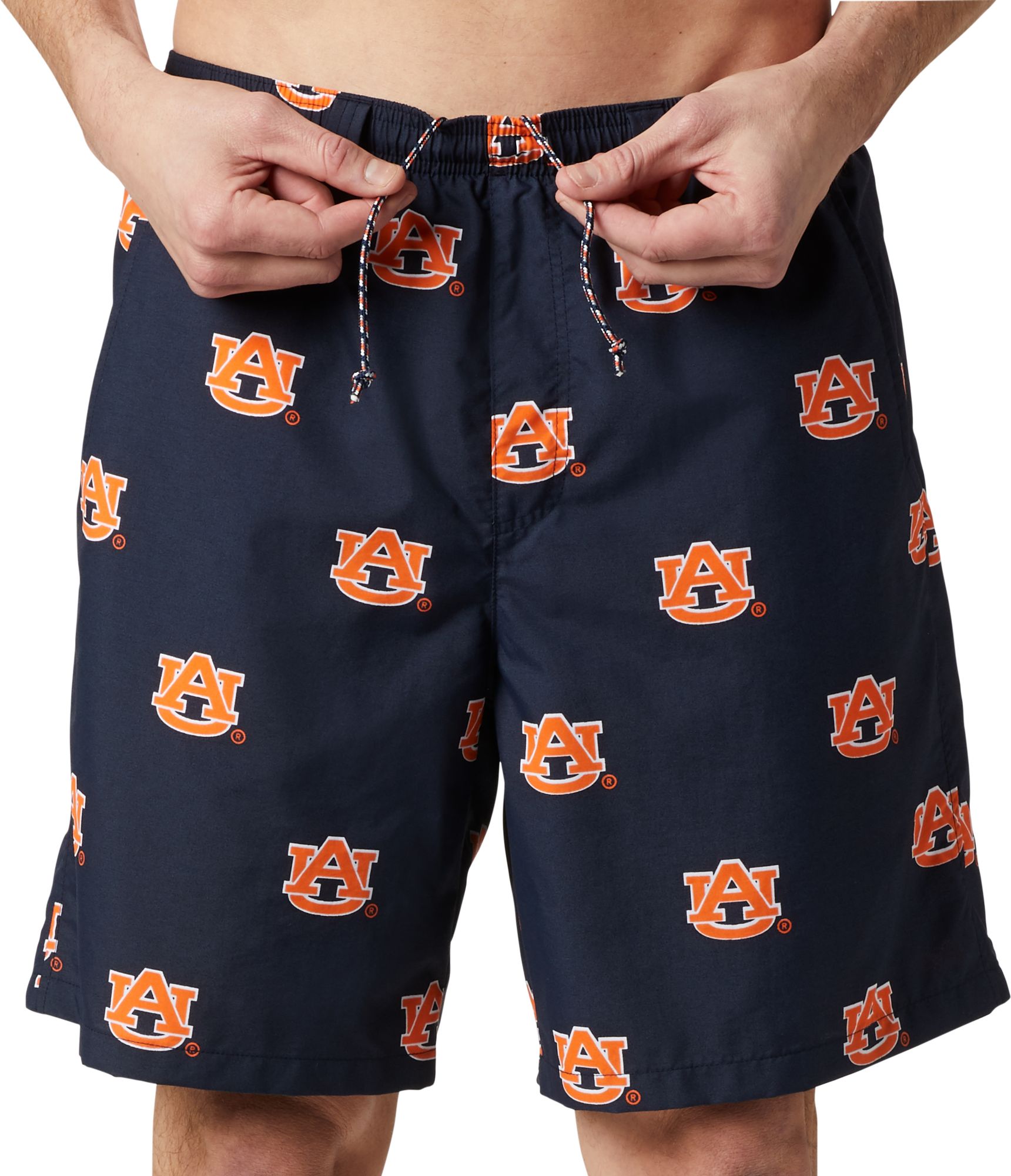 Columbia Men's Auburn Tigers Collegiate Navy Backcast III Printed Performance Shorts product image
