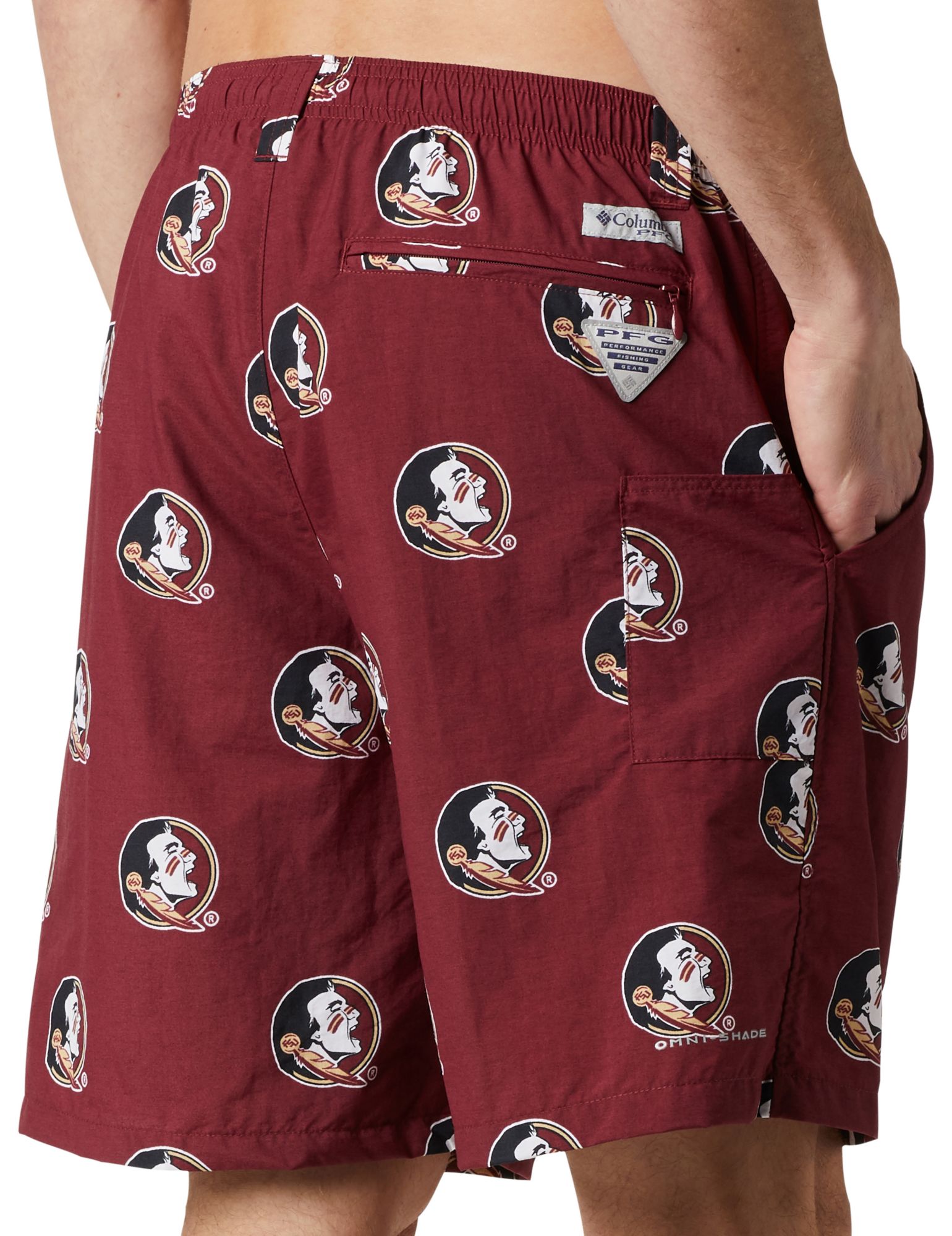 Columbia Men's Florida State Seminoles Cabernet Backcast III Printed Performance Shorts product image