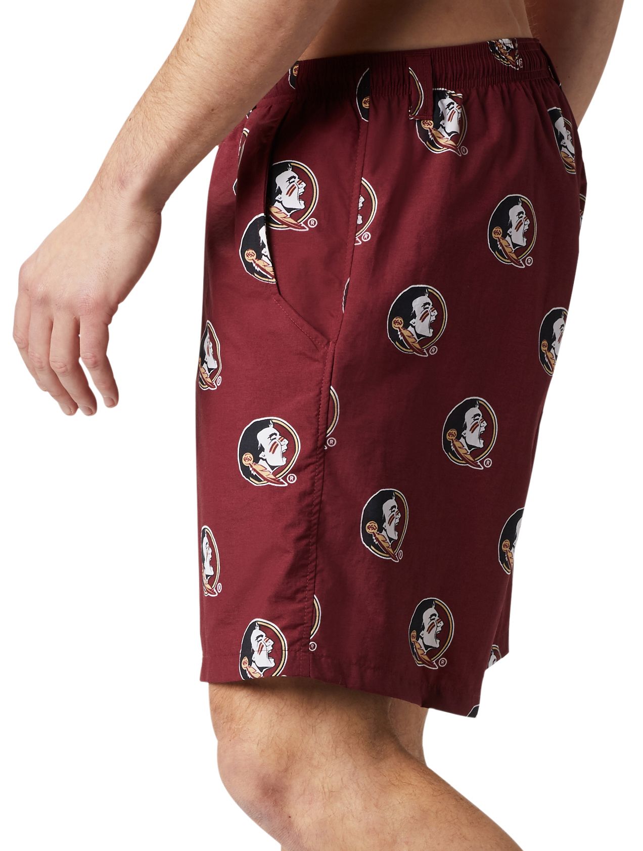 Columbia Men's Florida State Seminoles Cabernet Backcast III Printed Performance Shorts product image