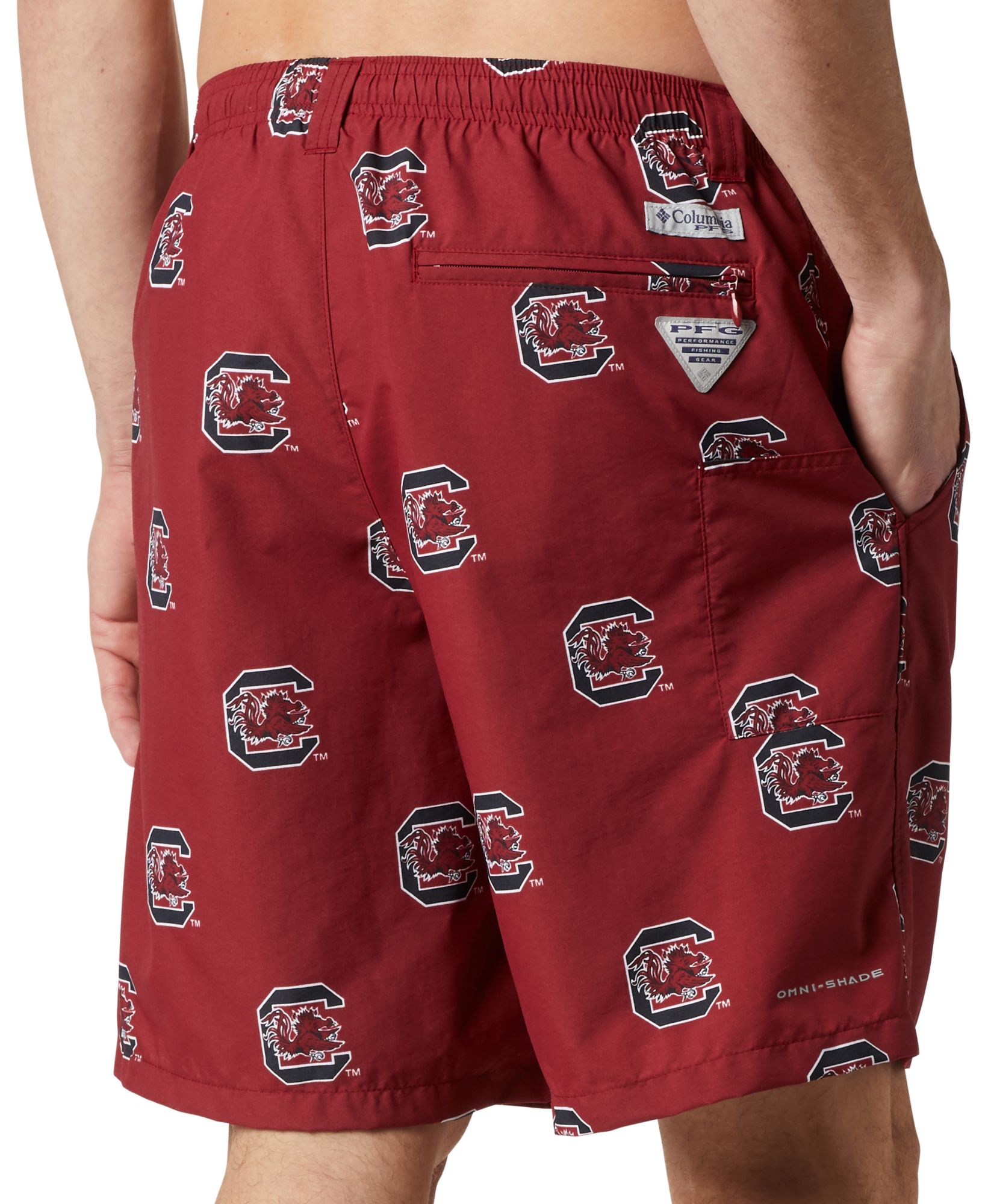 Columbia Men's South Carolina Gamecocks Beet Backcast III Printed Performance Shorts product image
