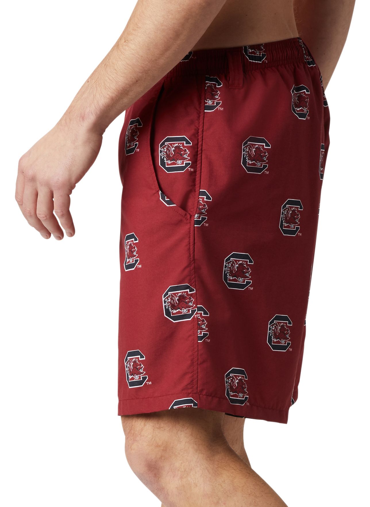 Columbia Men's South Carolina Gamecocks Beet Backcast III Printed Performance Shorts product image
