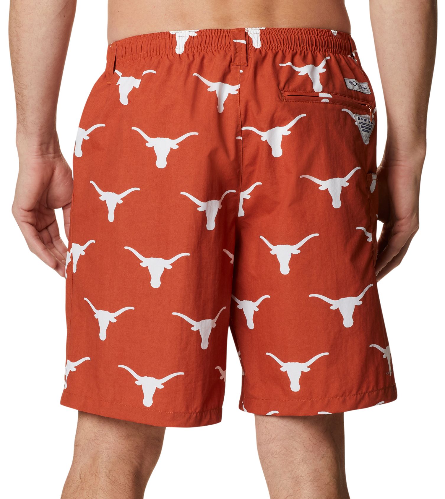 Columbia Men's Texas Longhorns Cedar Backcast III Printed Performance Shorts product image