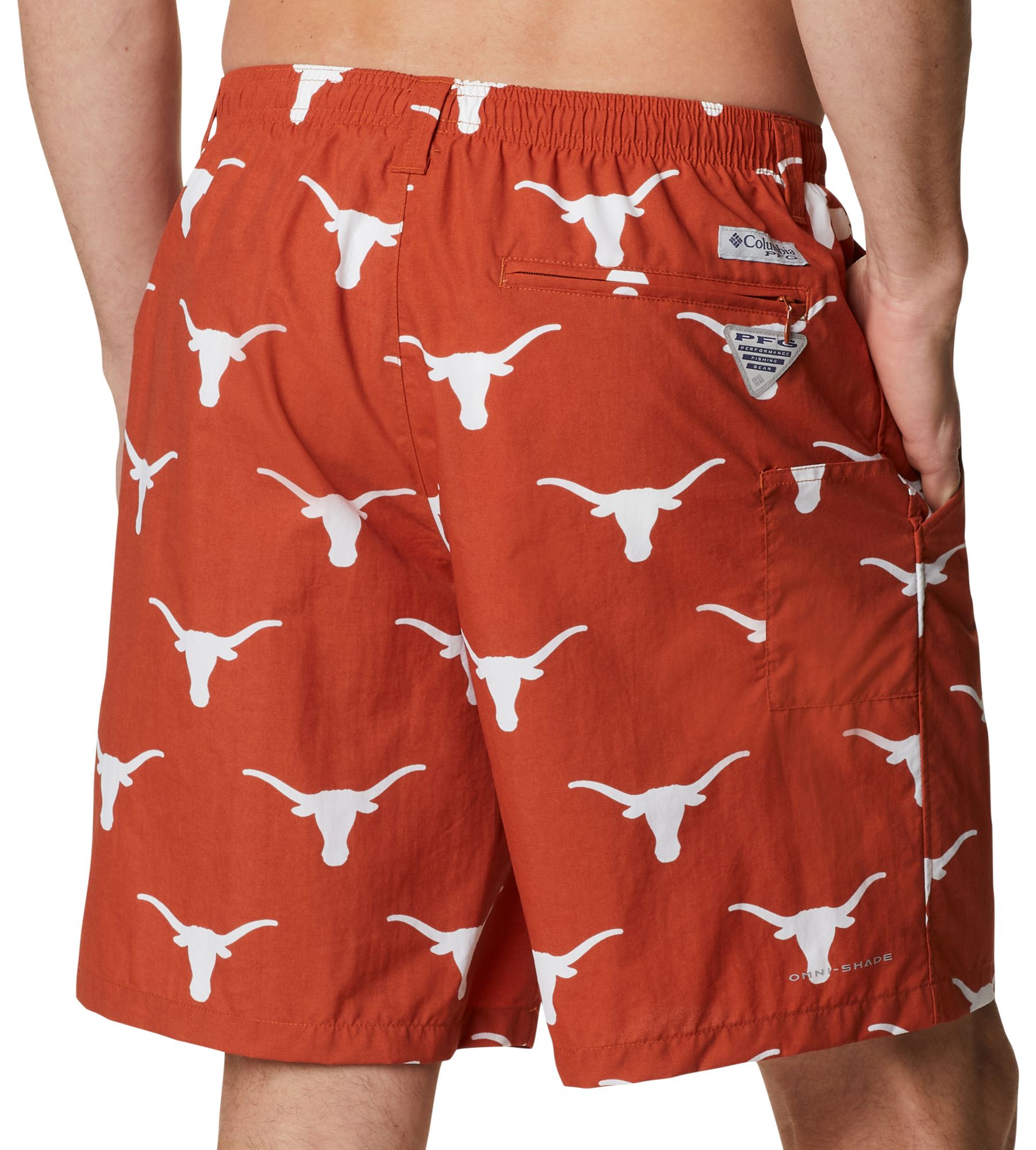 Columbia Men's Texas Longhorns Cedar Backcast III Printed Performance Shorts product image