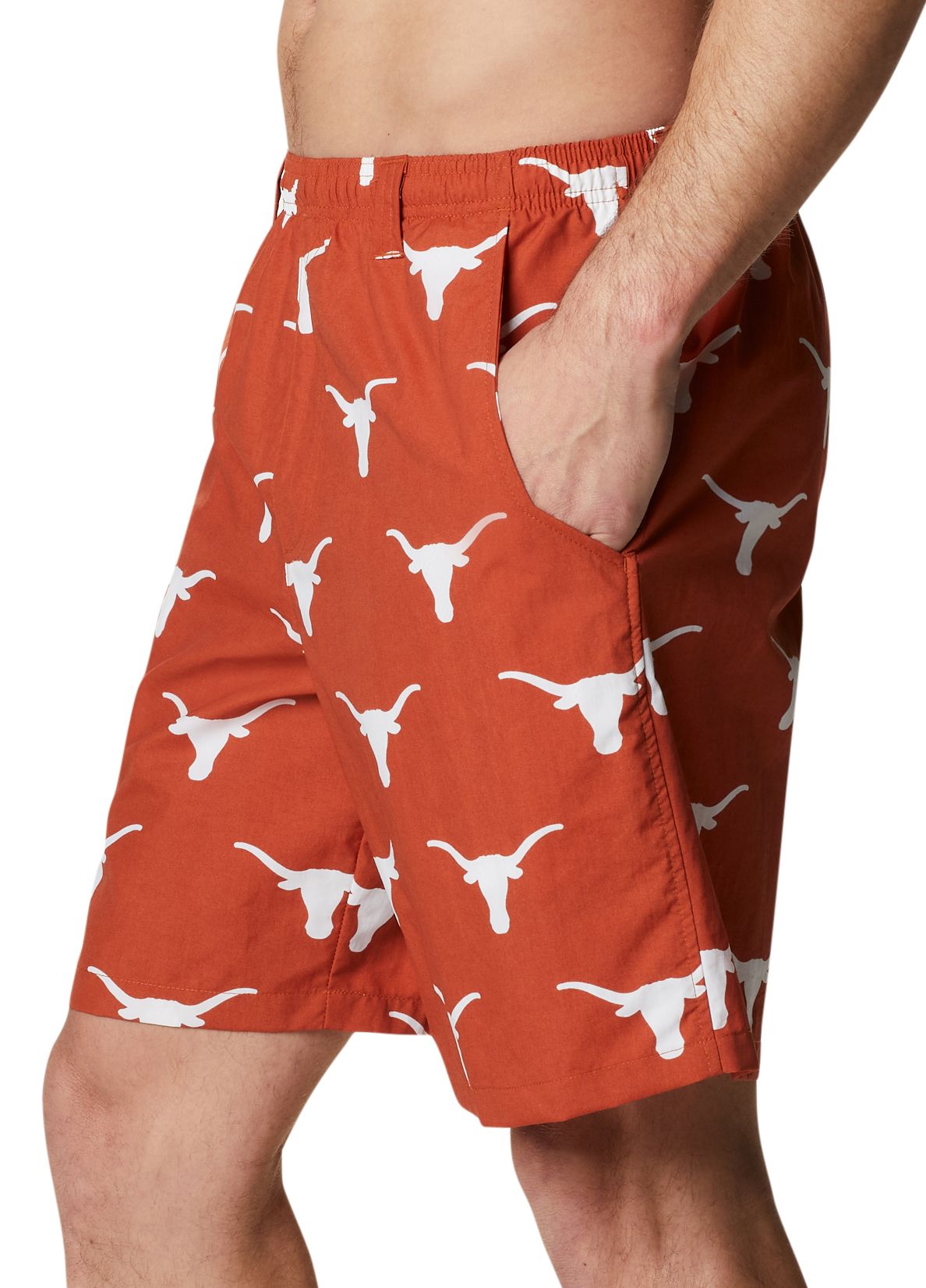 Columbia Men's Texas Longhorns Cedar Backcast III Printed Performance Shorts product image