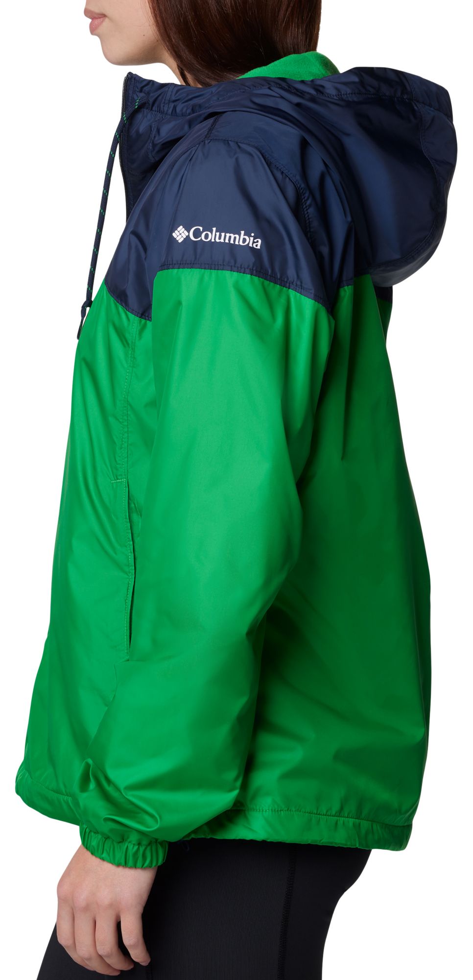 Columbia Women's Notre Dame Fighting Irish Navy/Green Flash Forward Lined Jacket product image