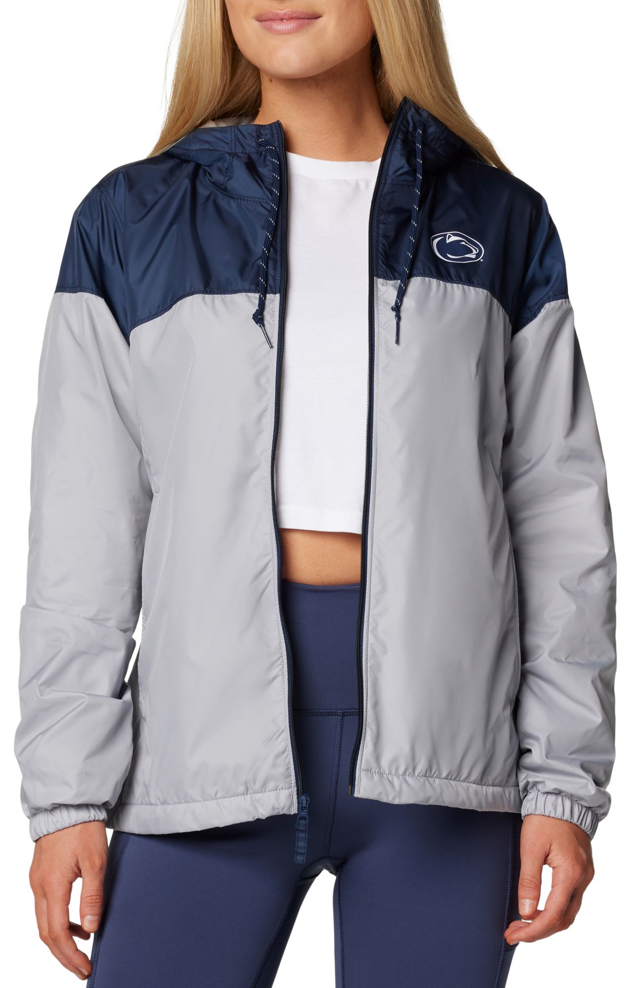 Columbia Women's Penn State Nittany Lions Navy/Grey Flash Forward Lined Jacket product image