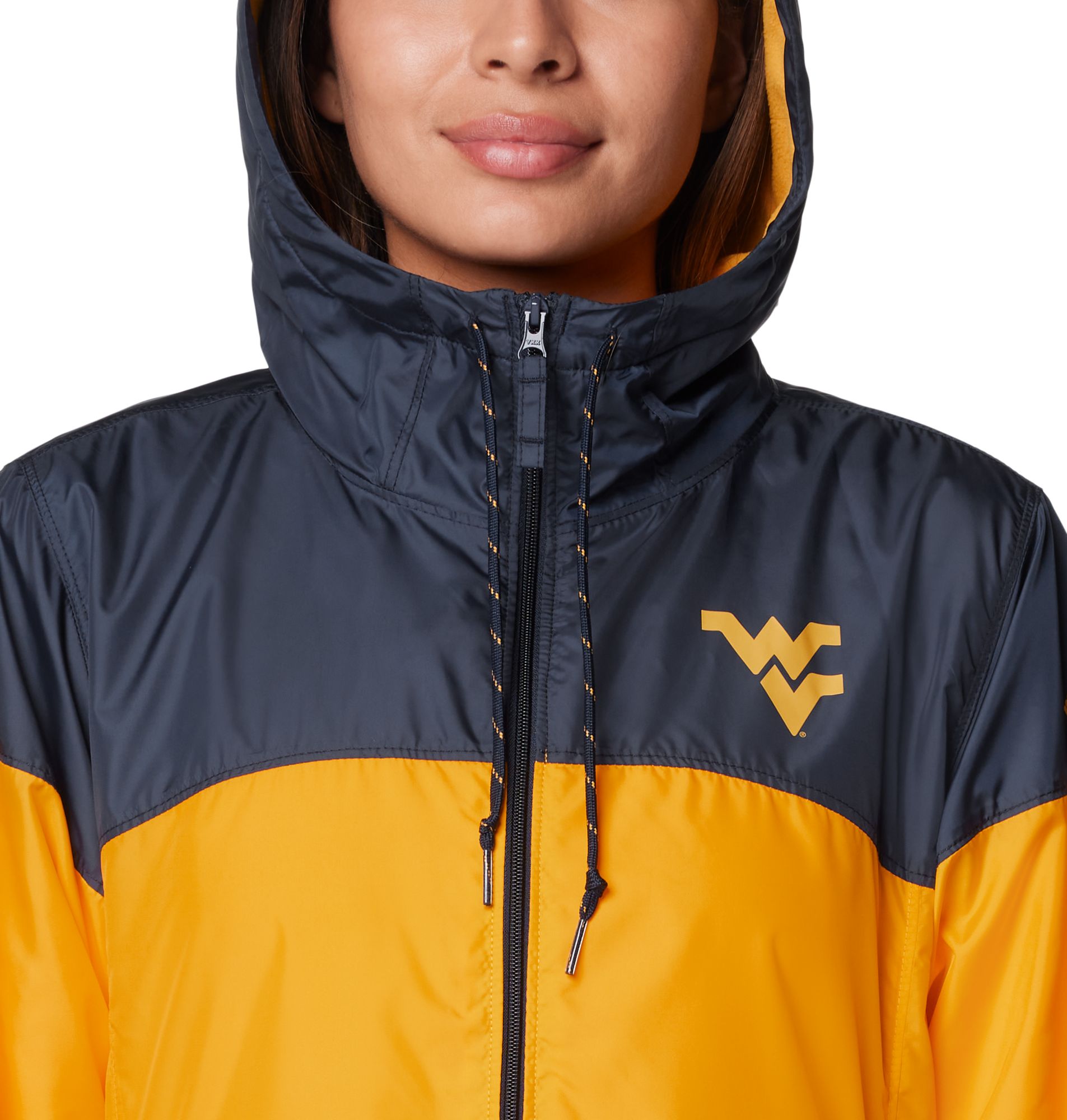 Columbia Women's West Virginia Mountaineers Navy/Gold Flash Forward Lined Jacket product image