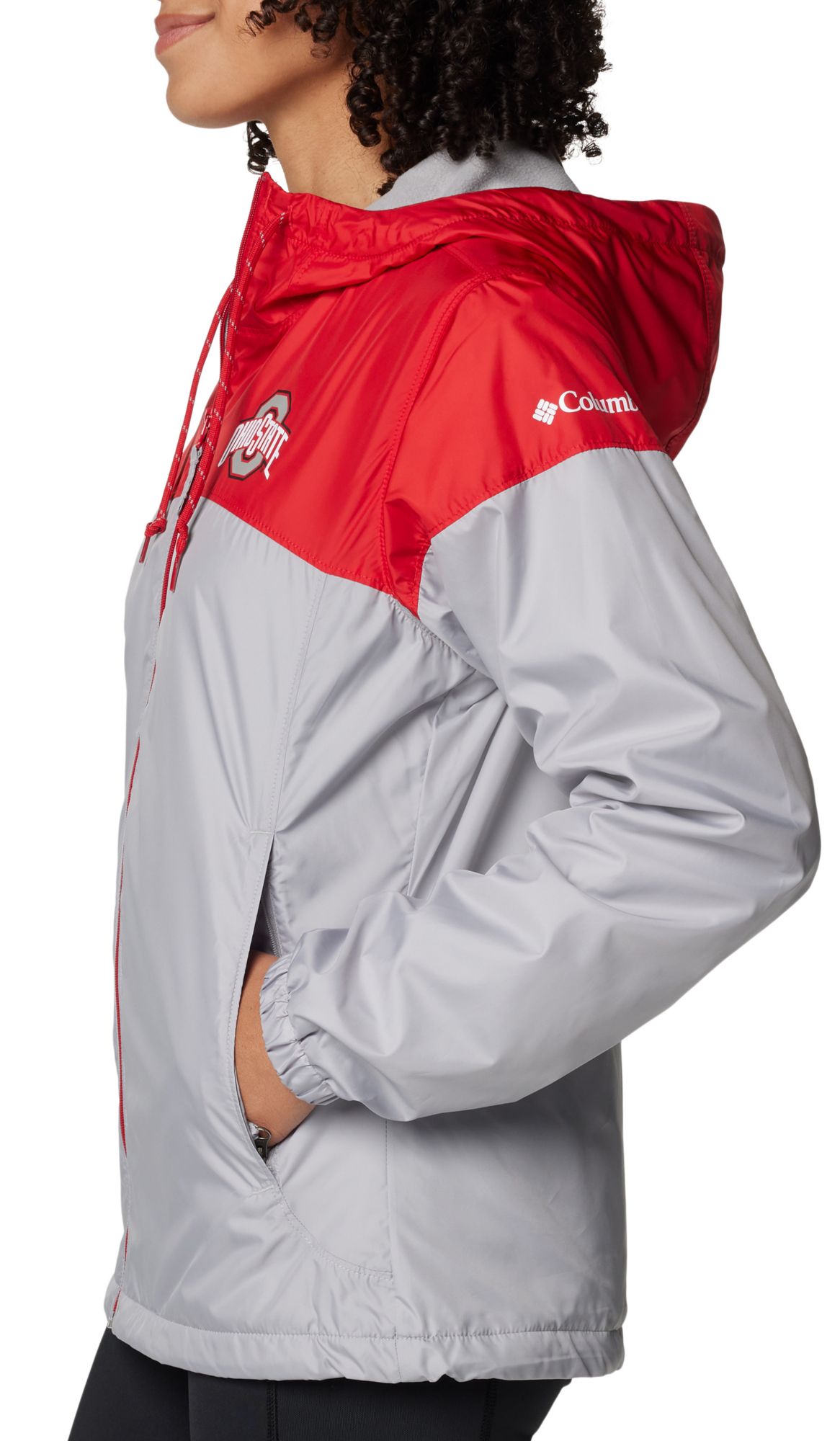 Columbia Women's Ohio State Buckeyes Red/Grey Flash Forward Lined Jacket product image
