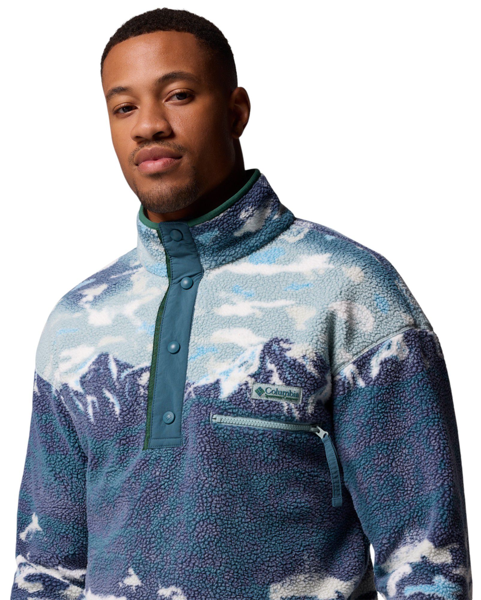 Columbia Men's Helvetia II Half Snap Printed Fleece Pullover product image