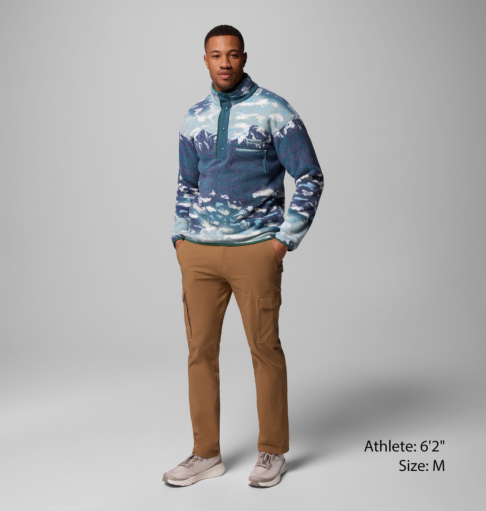 Columbia Men's Helvetia II Half Snap Printed Fleece Pullover product image