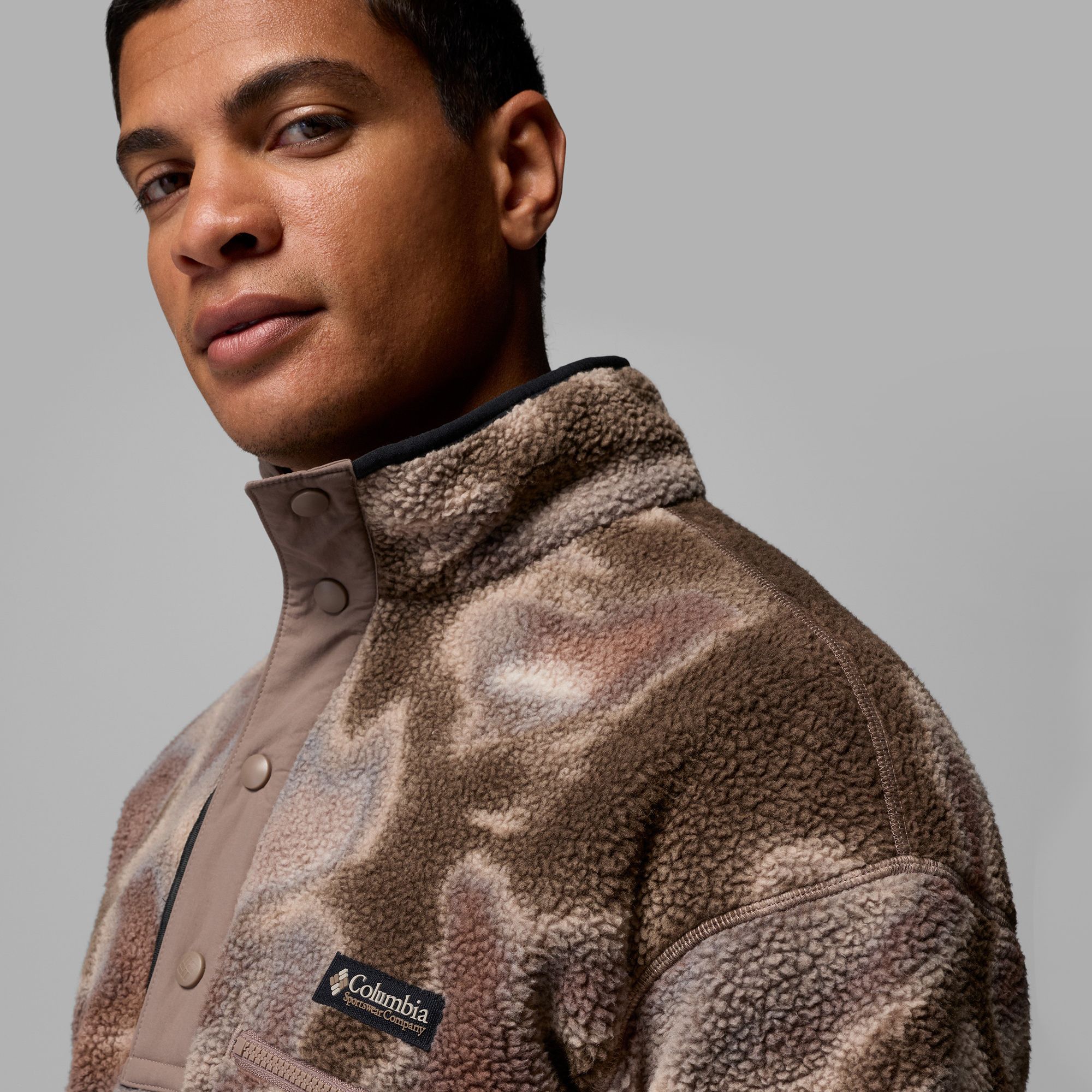 Columbia Men's Helvetia II Half Snap Printed Fleece Pullover product image