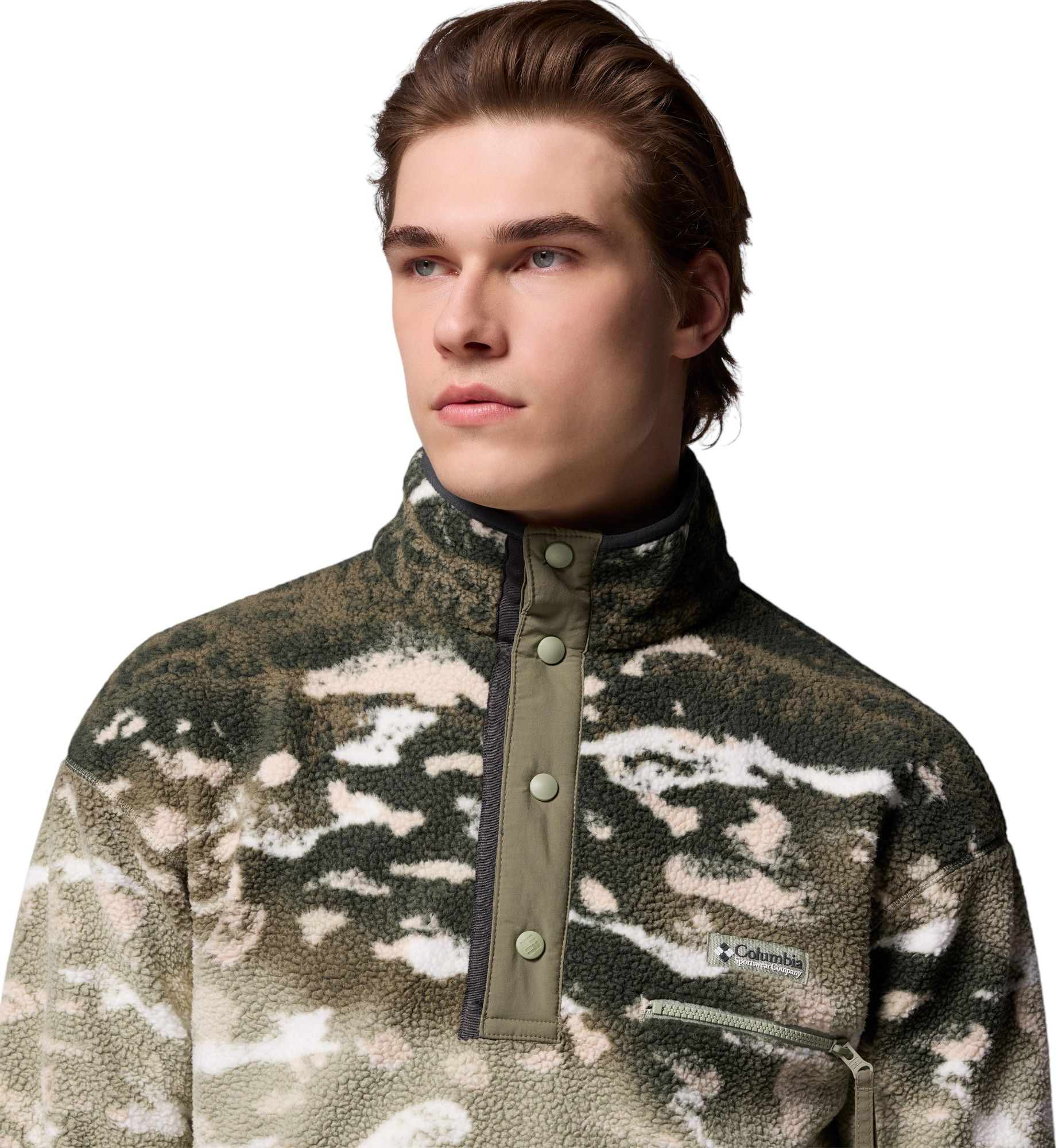 Columbia Men's Helvetia II Half Snap Printed Fleece Pullover product image