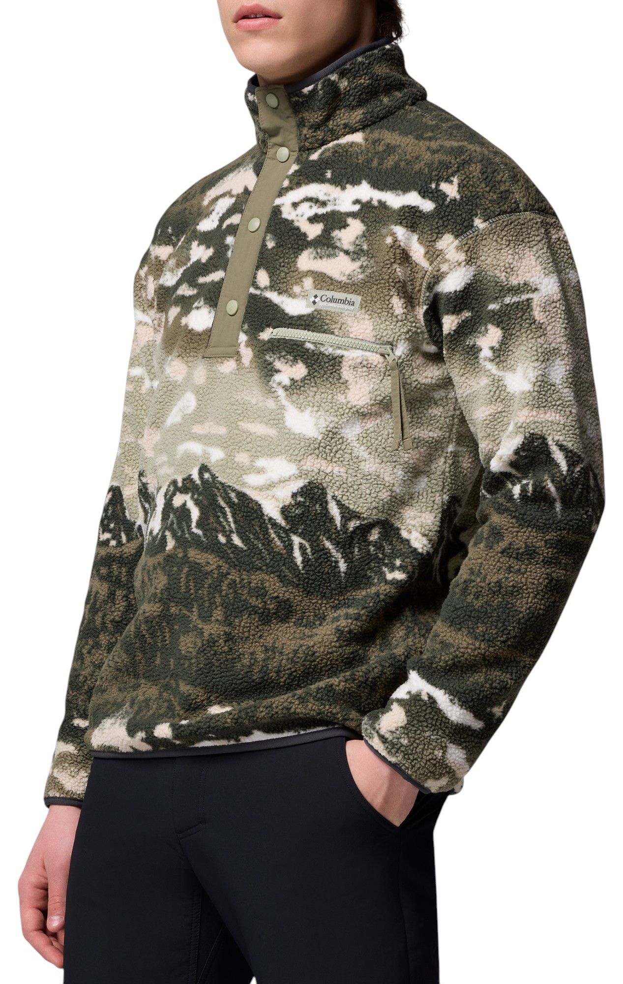 Columbia Men's Helvetia II Half Snap Printed Fleece Pullover product image