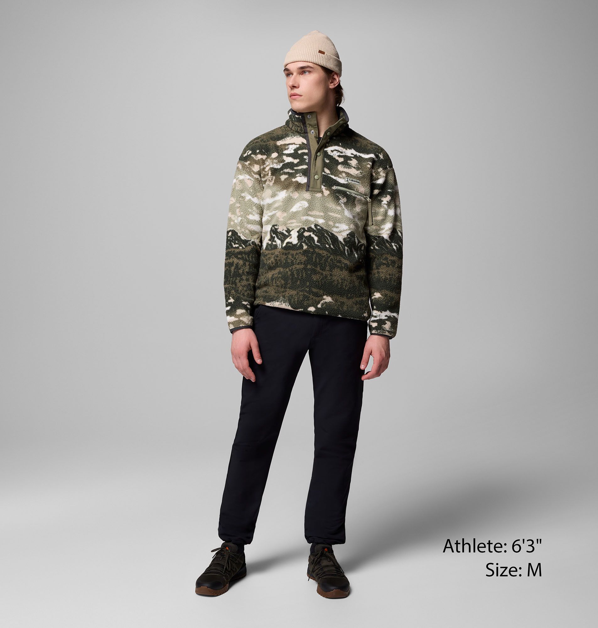 Columbia Men's Helvetia II Half Snap Printed Fleece Pullover product image