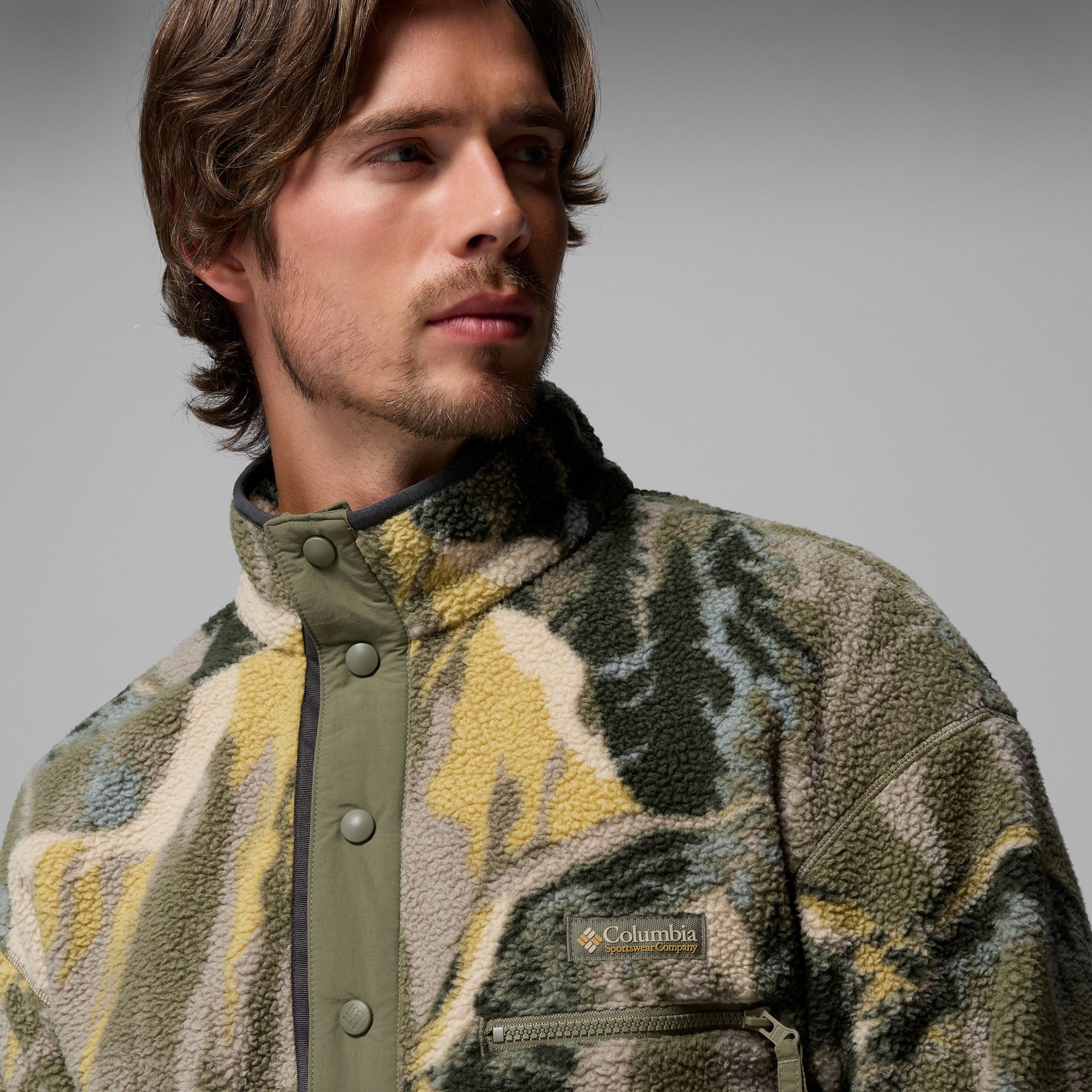 Columbia Men's Helvetia II Half Snap Printed Fleece Pullover product image