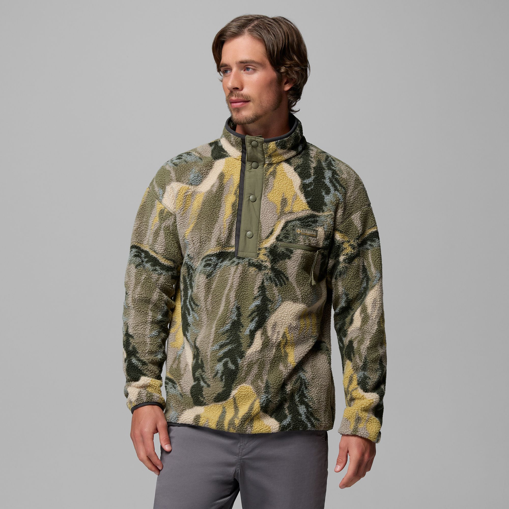 Columbia Men's Helvetia II Half Snap Printed Fleece Pullover product image