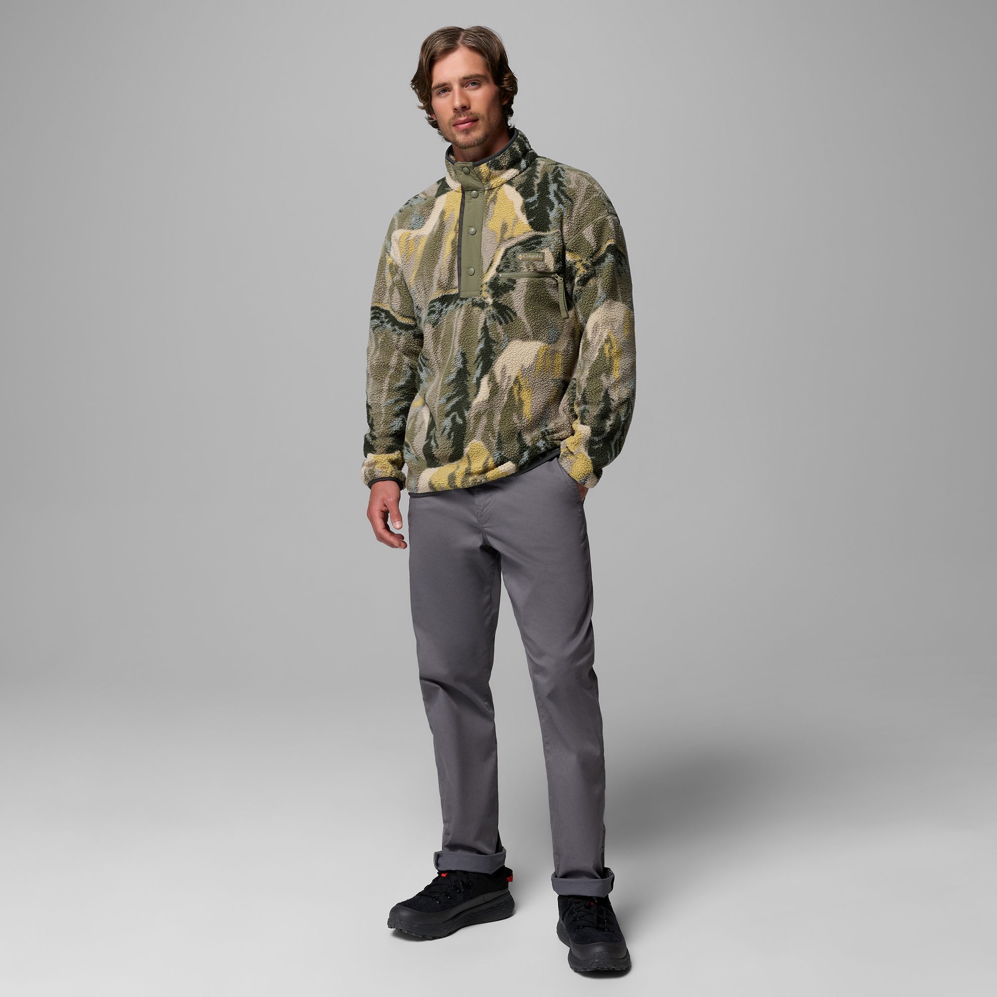 Columbia Men's Helvetia II Half Snap Printed Fleece Pullover product image