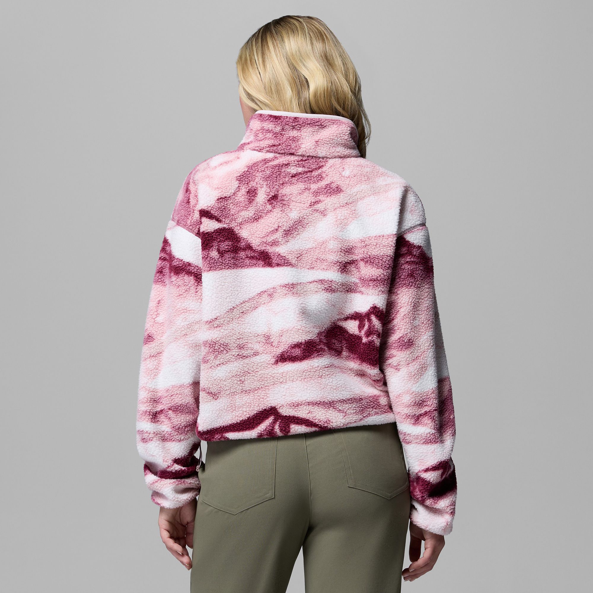 Columbia Women's Helvetia II Printed Cropped Half Snap Fleece Pullover product image