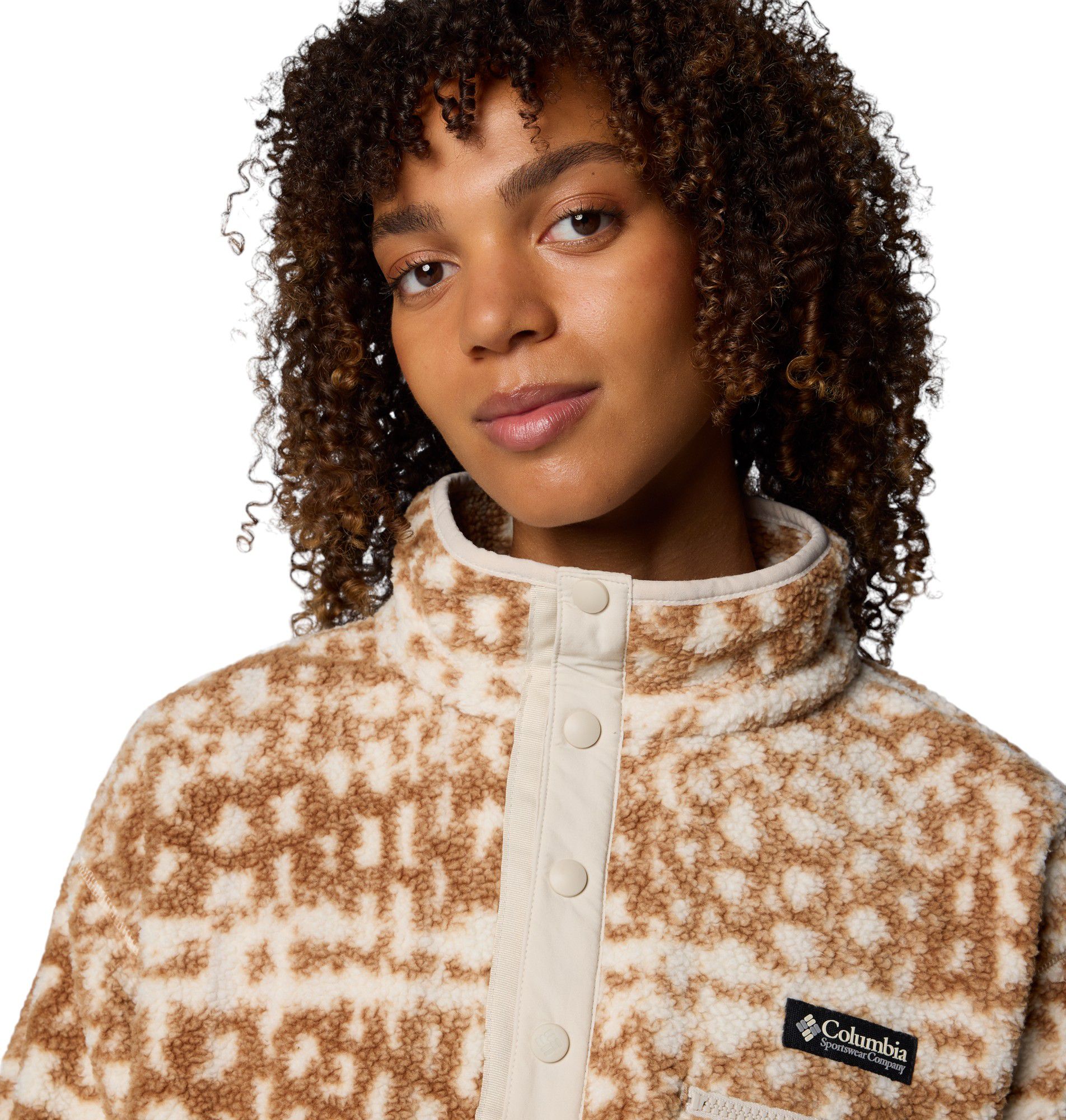 Columbia Women's Helvetia II Printed Cropped Half Snap Fleece Pullover product image
