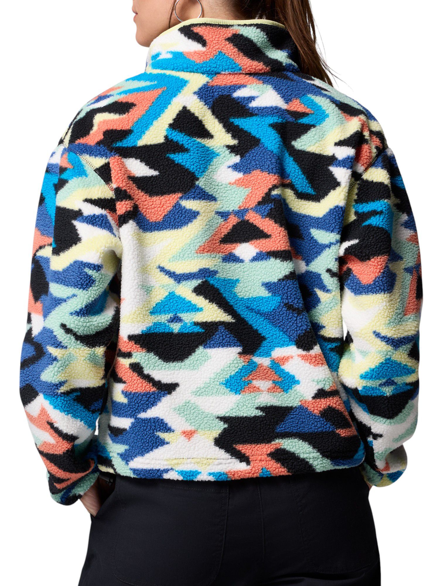 Columbia Women's Helvetia II Printed Cropped Half Snap Fleece Pullover product image