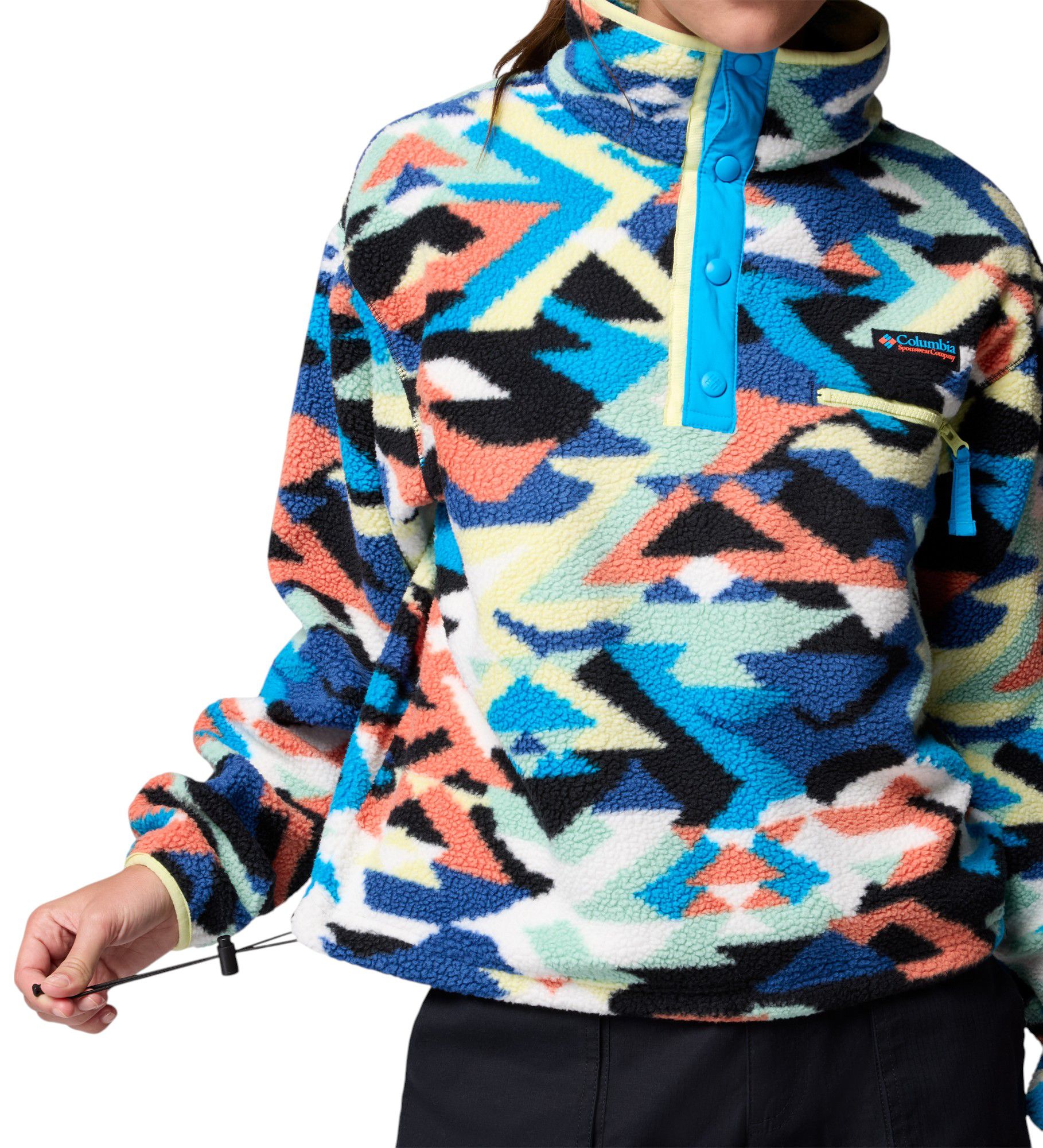 Columbia Women's Helvetia II Printed Cropped Half Snap Fleece Pullover product image