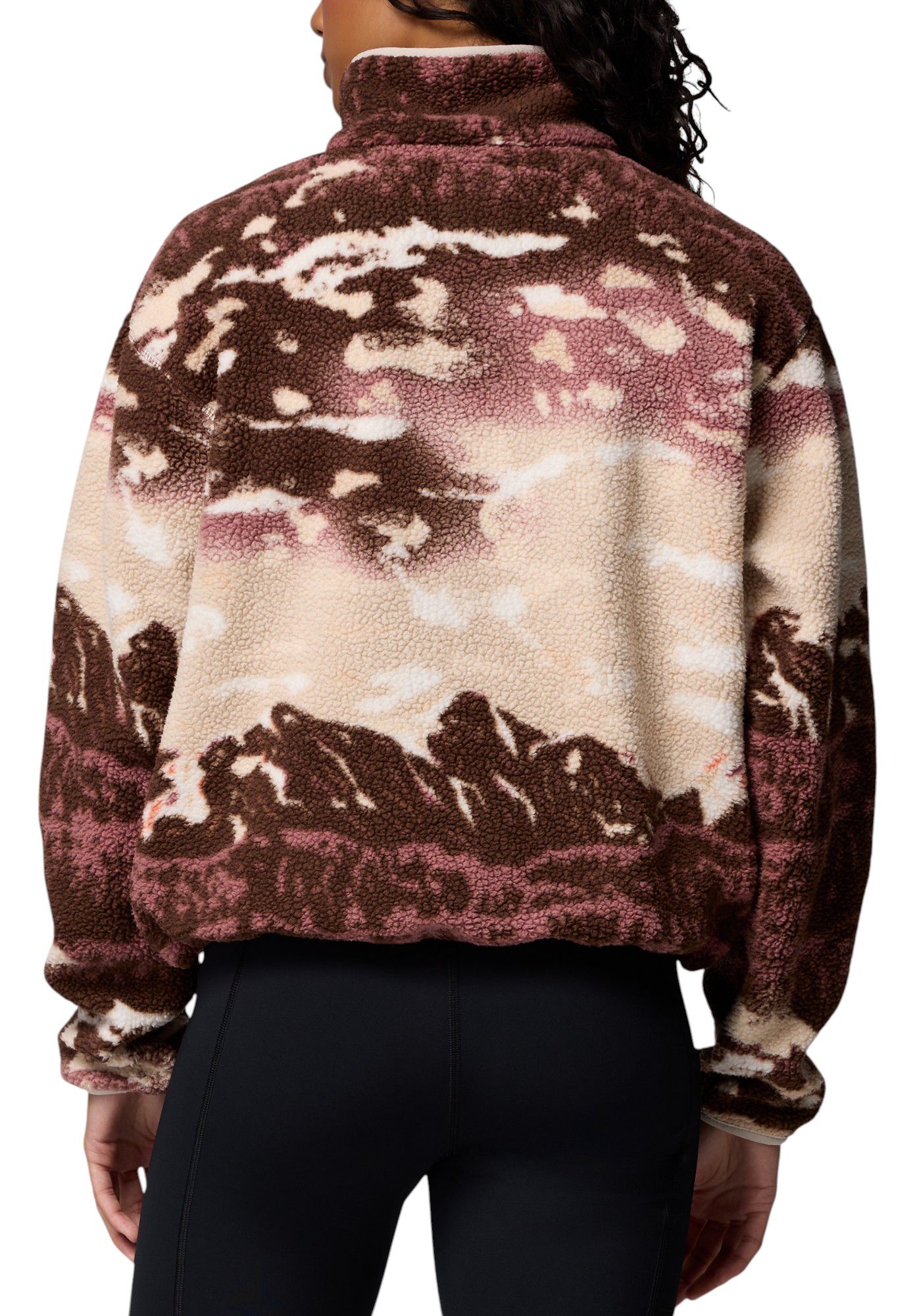 Columbia Women's Helvetia II Printed Cropped Half Snap Fleece Pullover product image