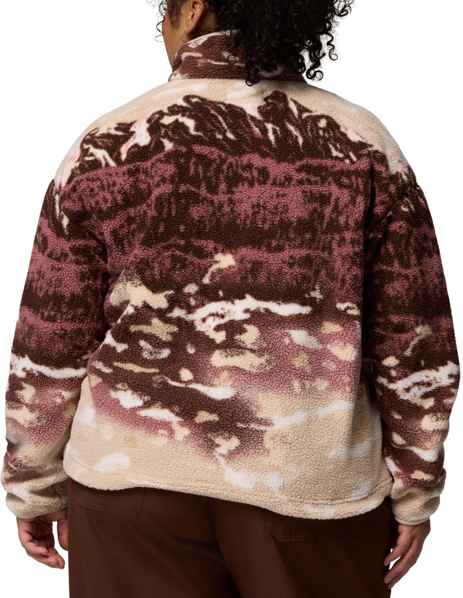 Columbia Women's Helvetia II Printed Cropped Half Snap Fleece Pullover product image