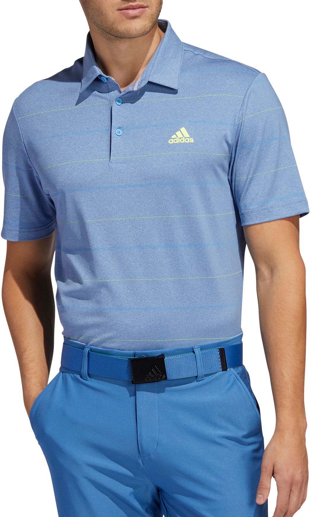 adidas men's drive novelty heather golf polo