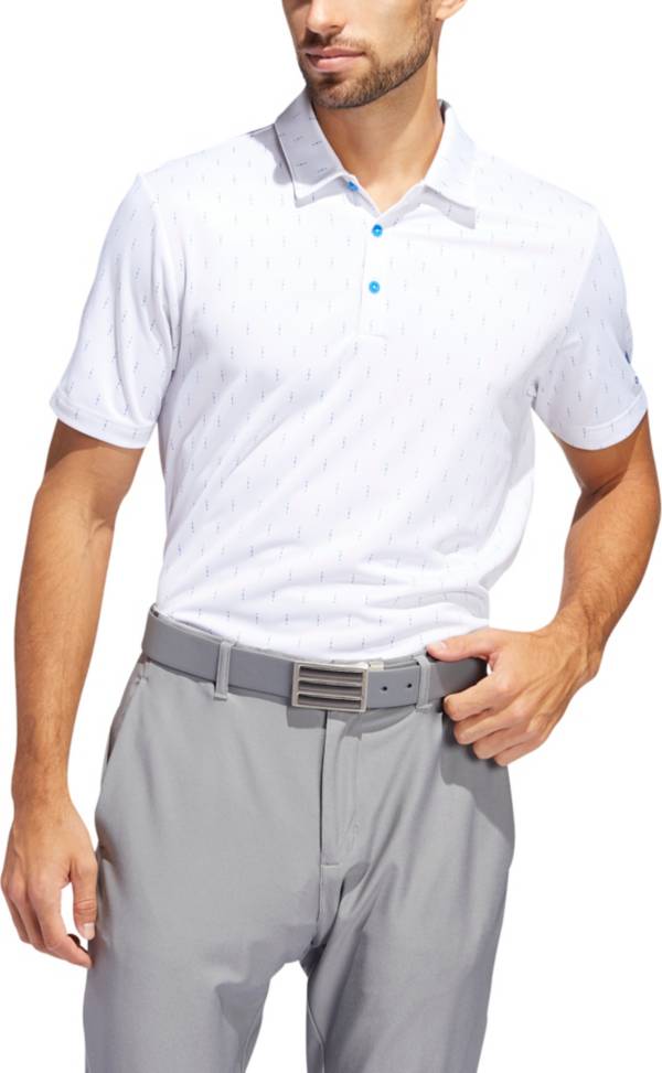 adidas Men's Indigo Dye Print Golf Polo